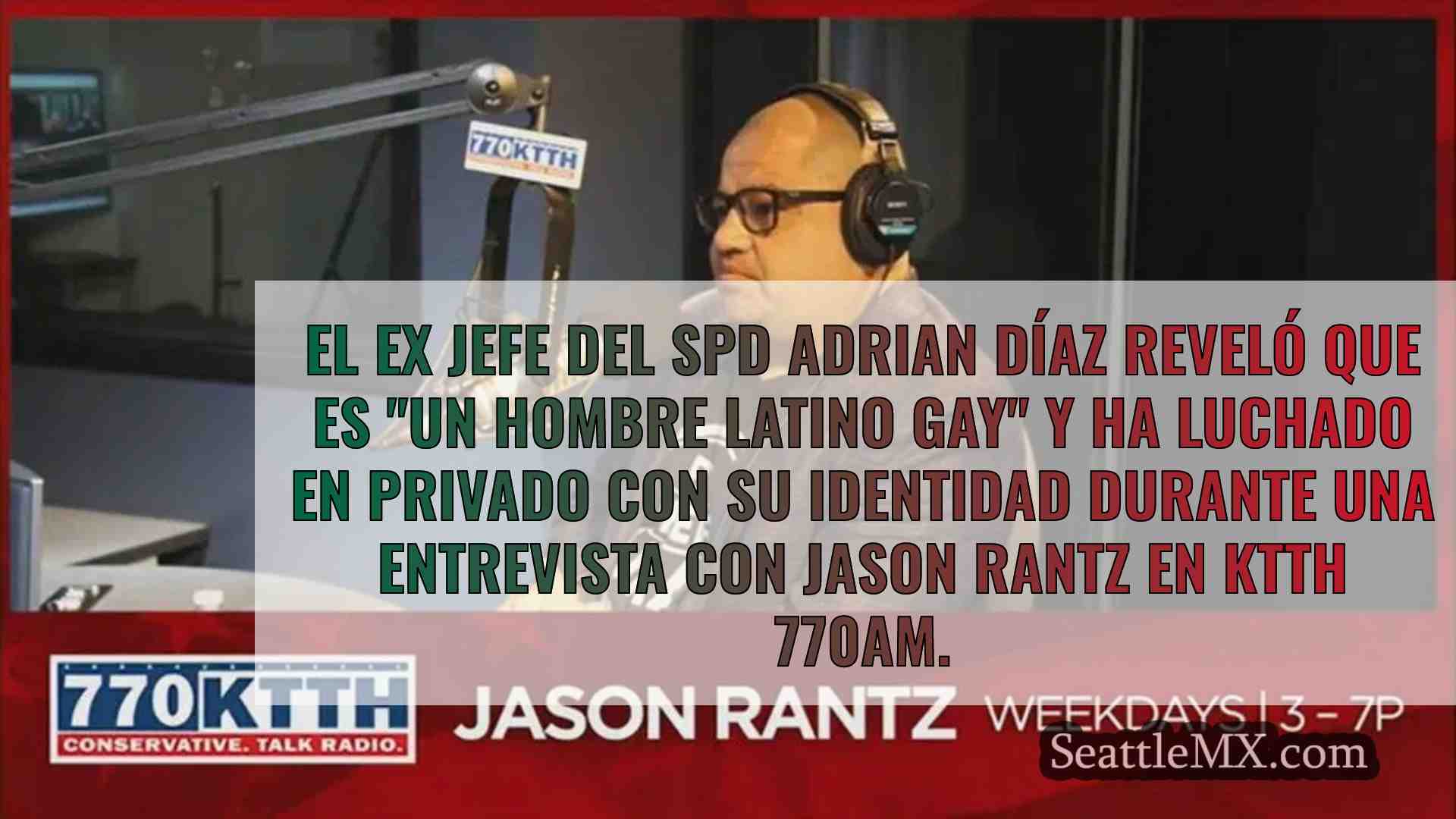 Soy un hombre latino gay: Díaz se