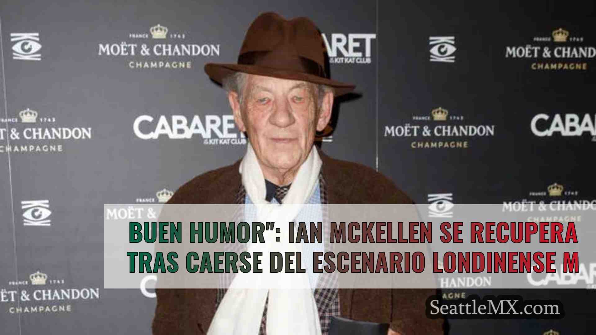 Buen humor: Ian McKellen se recupera