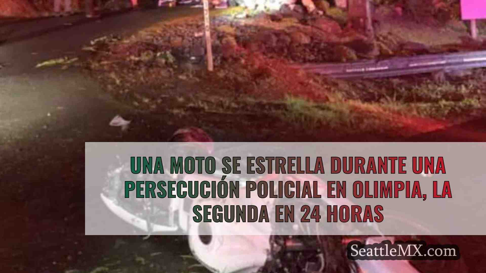Una moto se estrella durante una