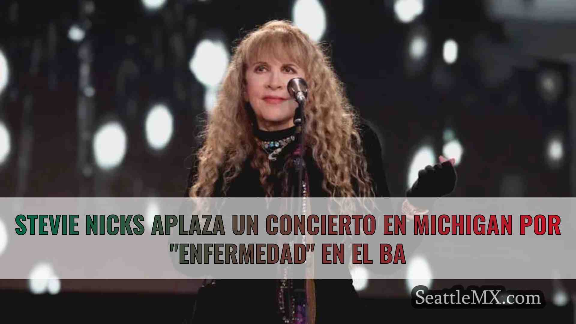 Stevie Nicks aplaza un concierto en