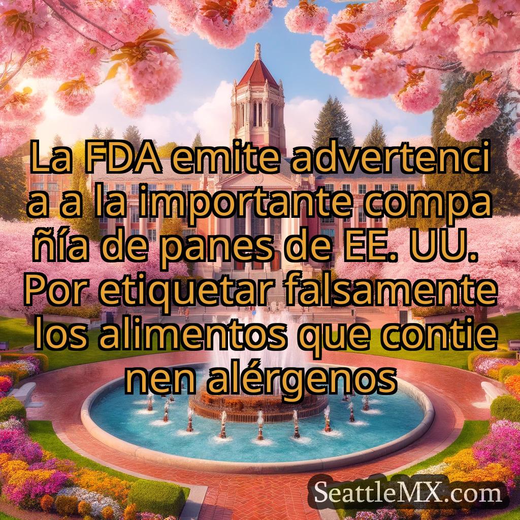 noticias de seattle La FDA emite advertencia a la