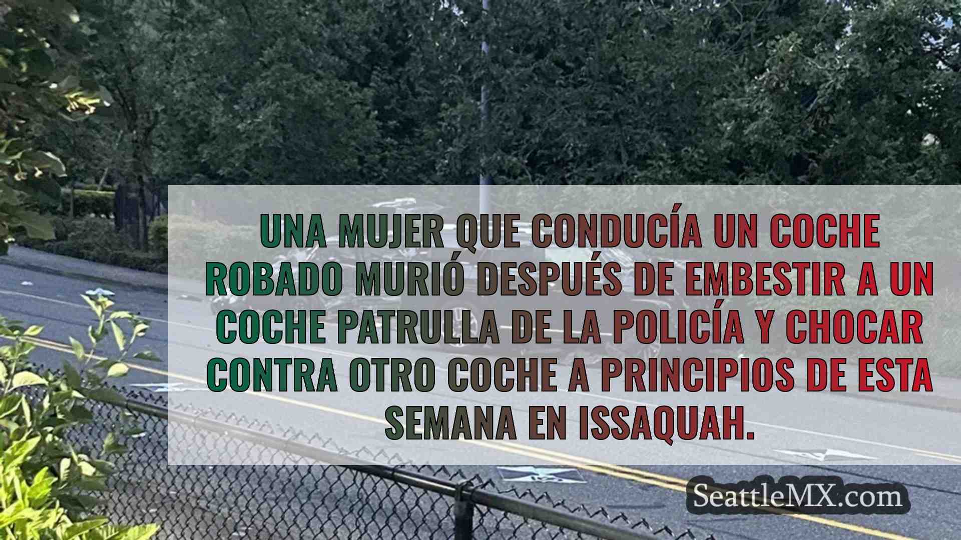 Mujer muere después de chocar coche