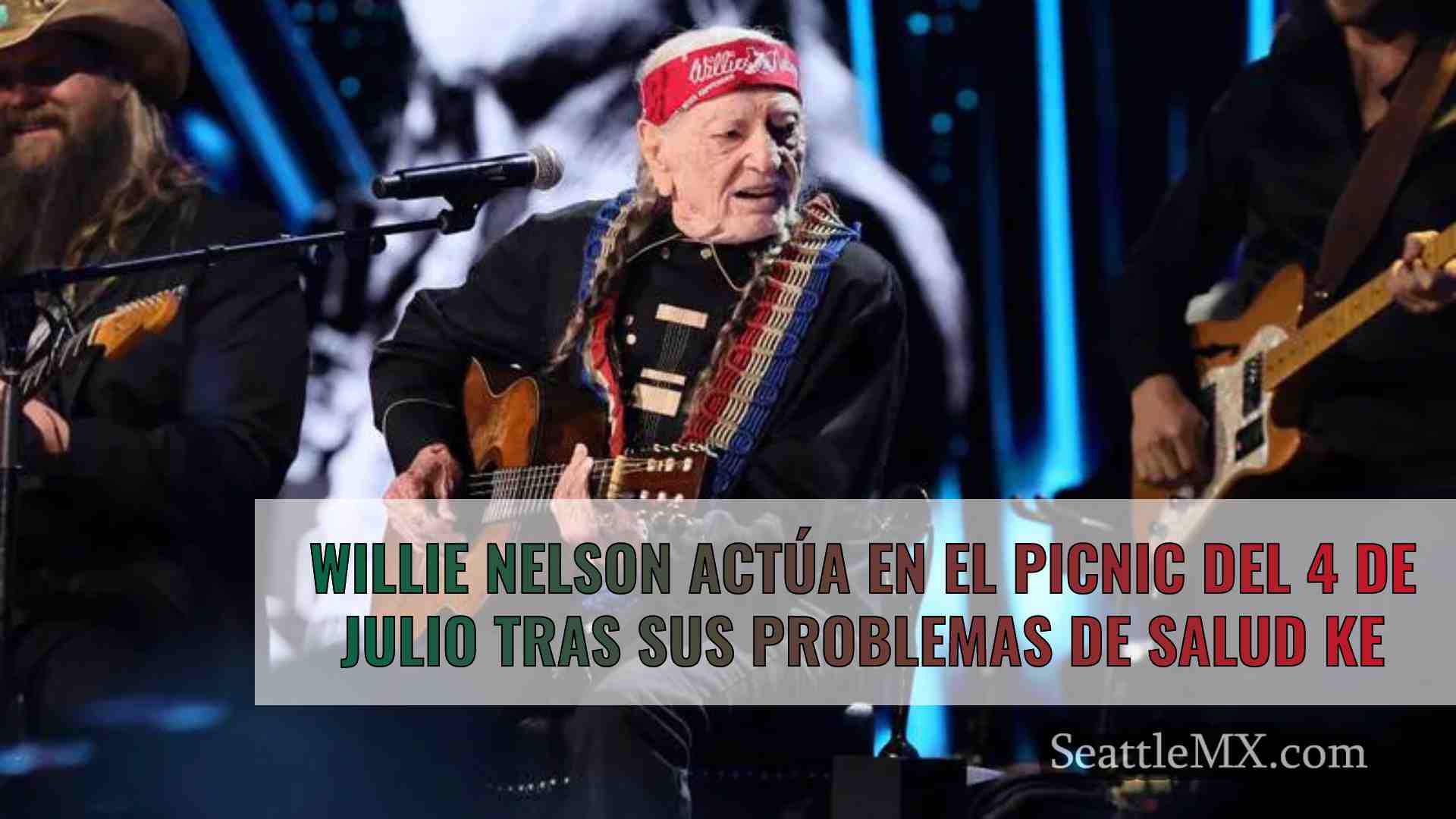 Willie Nelson actúa en el picnic del 4