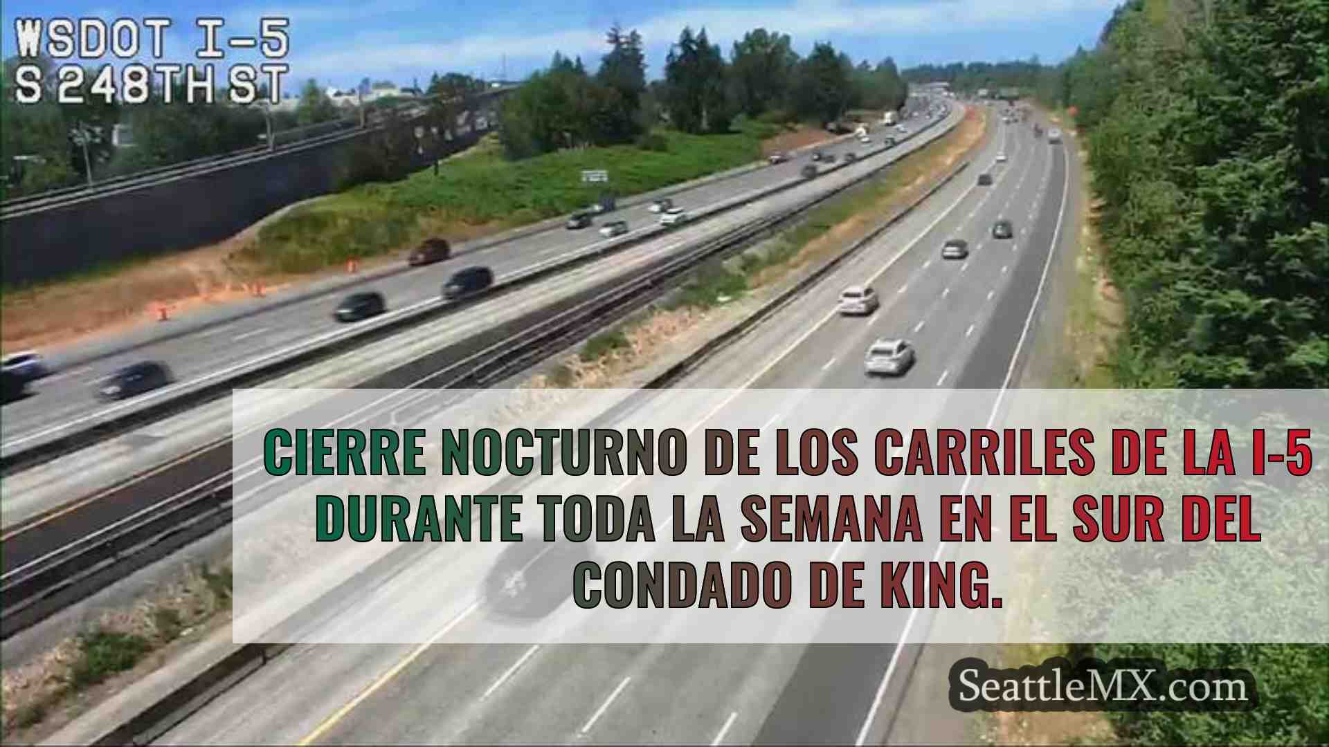 Cierre nocturno de los carriles de la