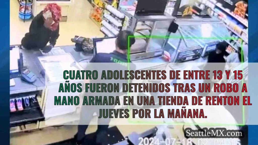4 adolescentes detenidos por robos a