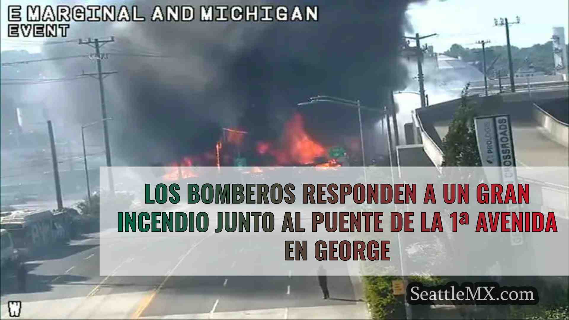 Los bomberos responden a un gran