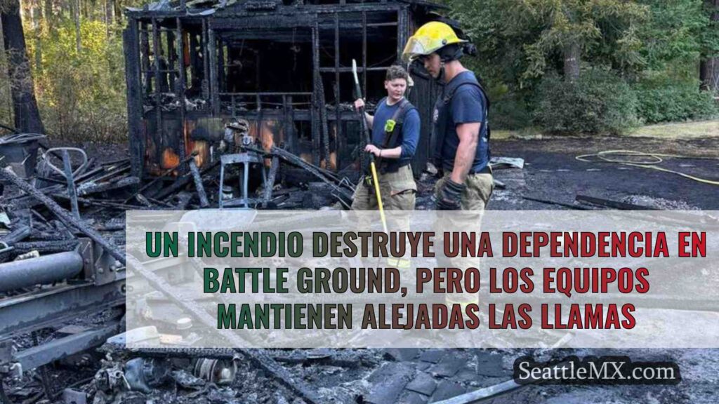 Un incendio destruye una dependencia en