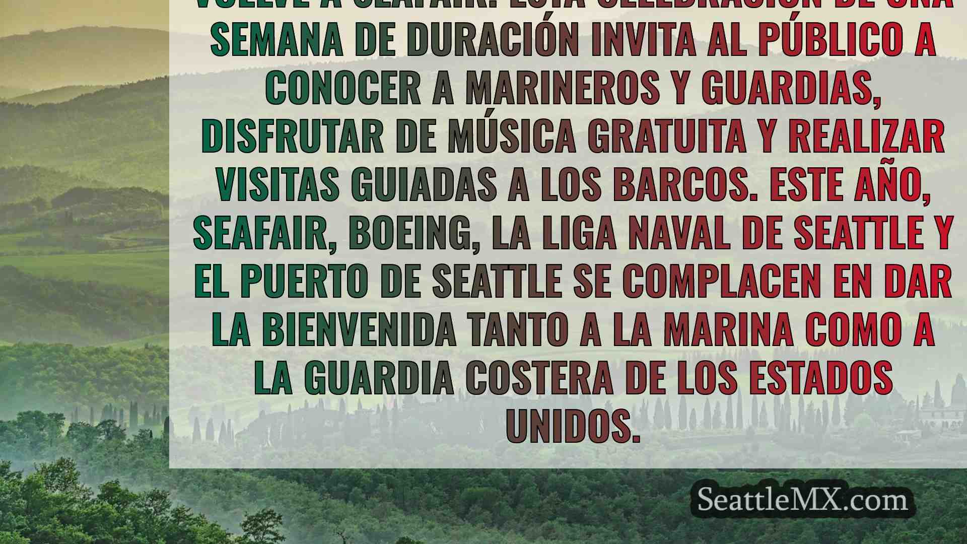 Noticias de Seattle SeattleMX