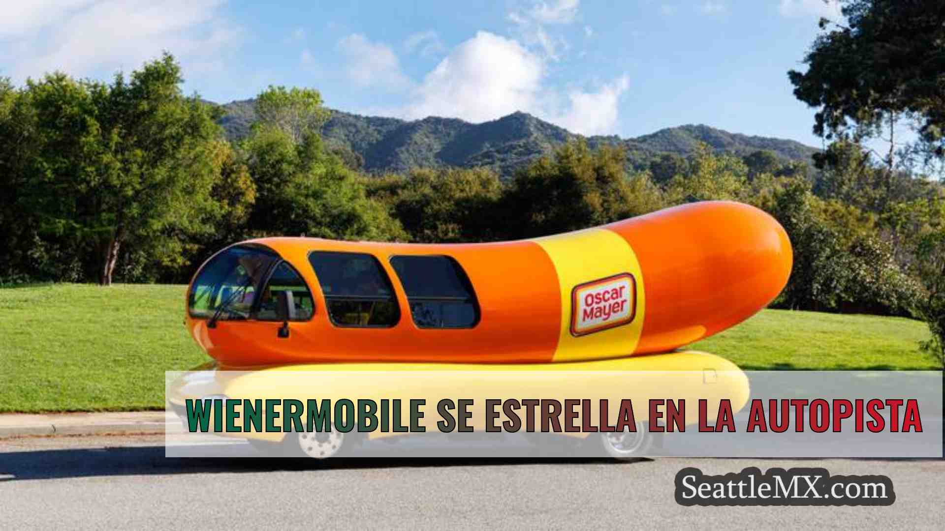 Wienermobile se estrella en la autopista