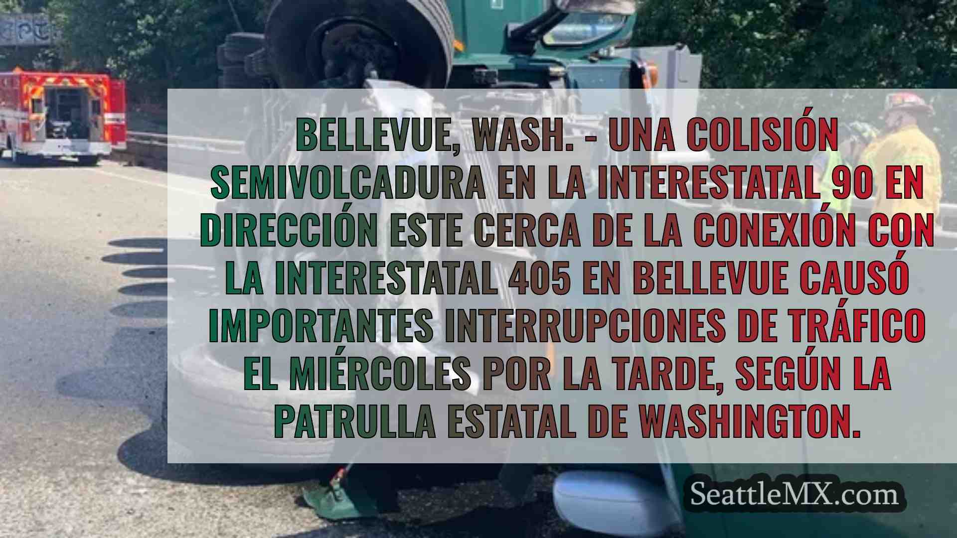 Un accidente de semirremolque obliga a