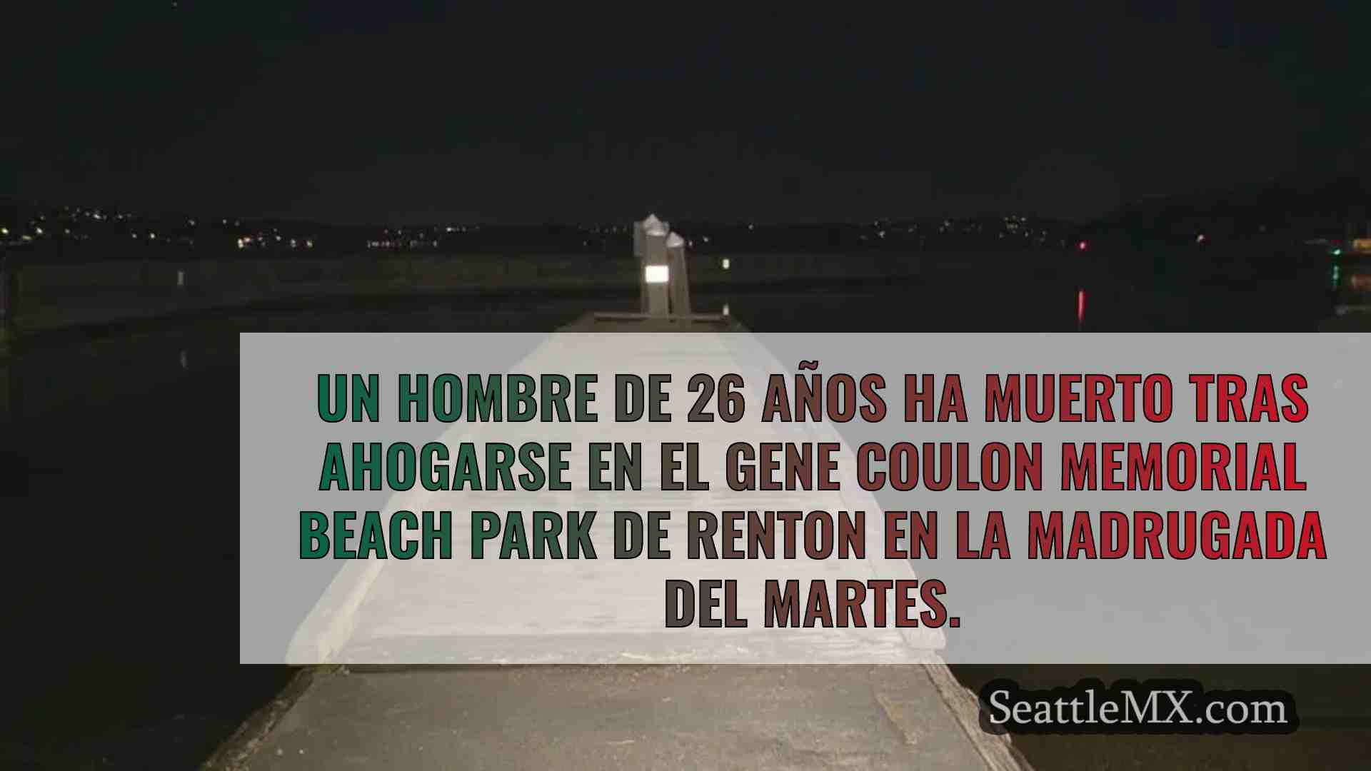 Un hombre de 26 años se ahoga en el