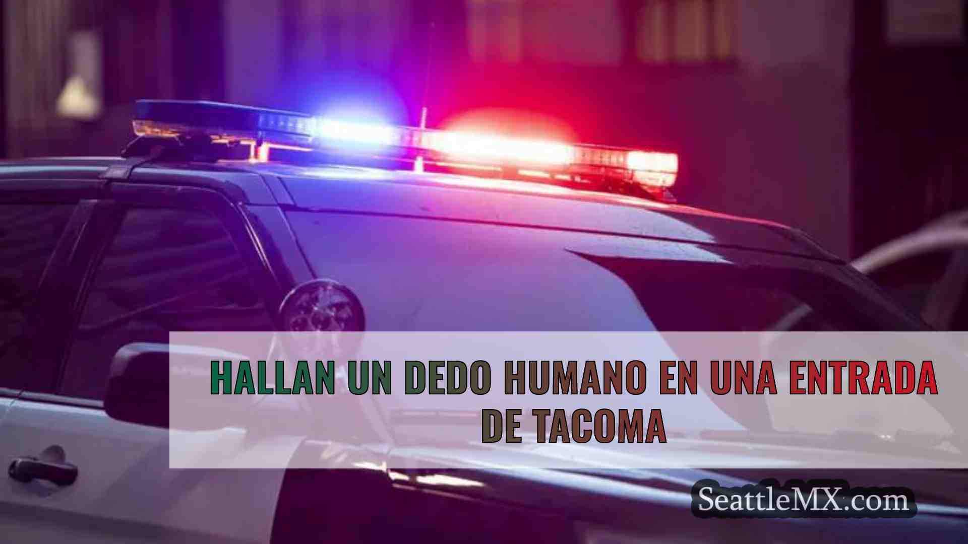 Hallan un dedo humano en una entrada de