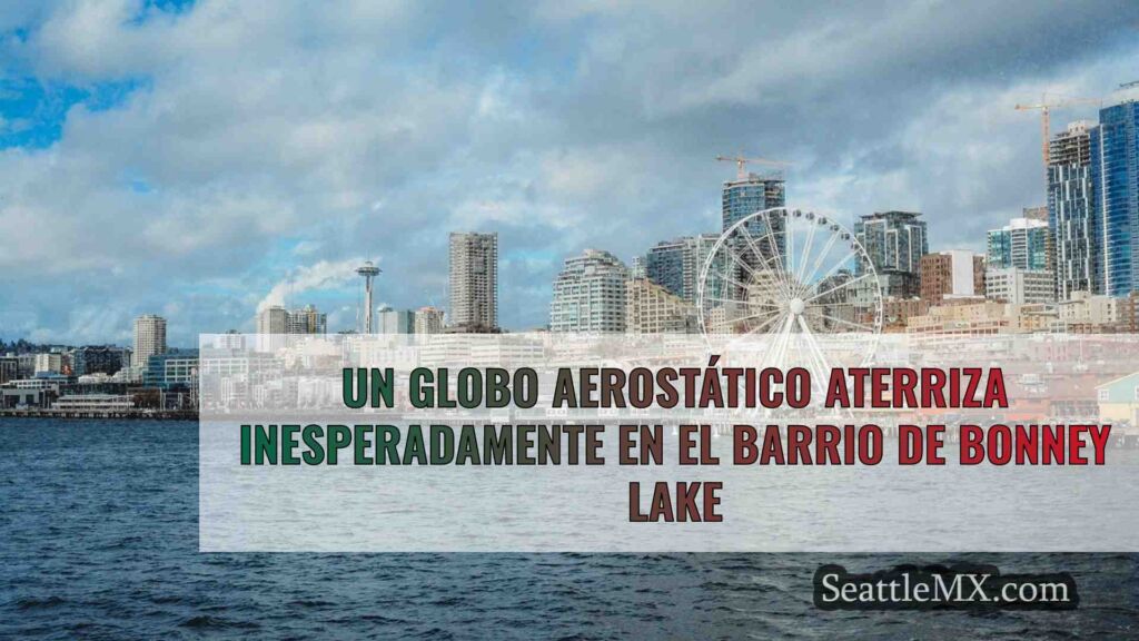 Un globo aerostático aterriza