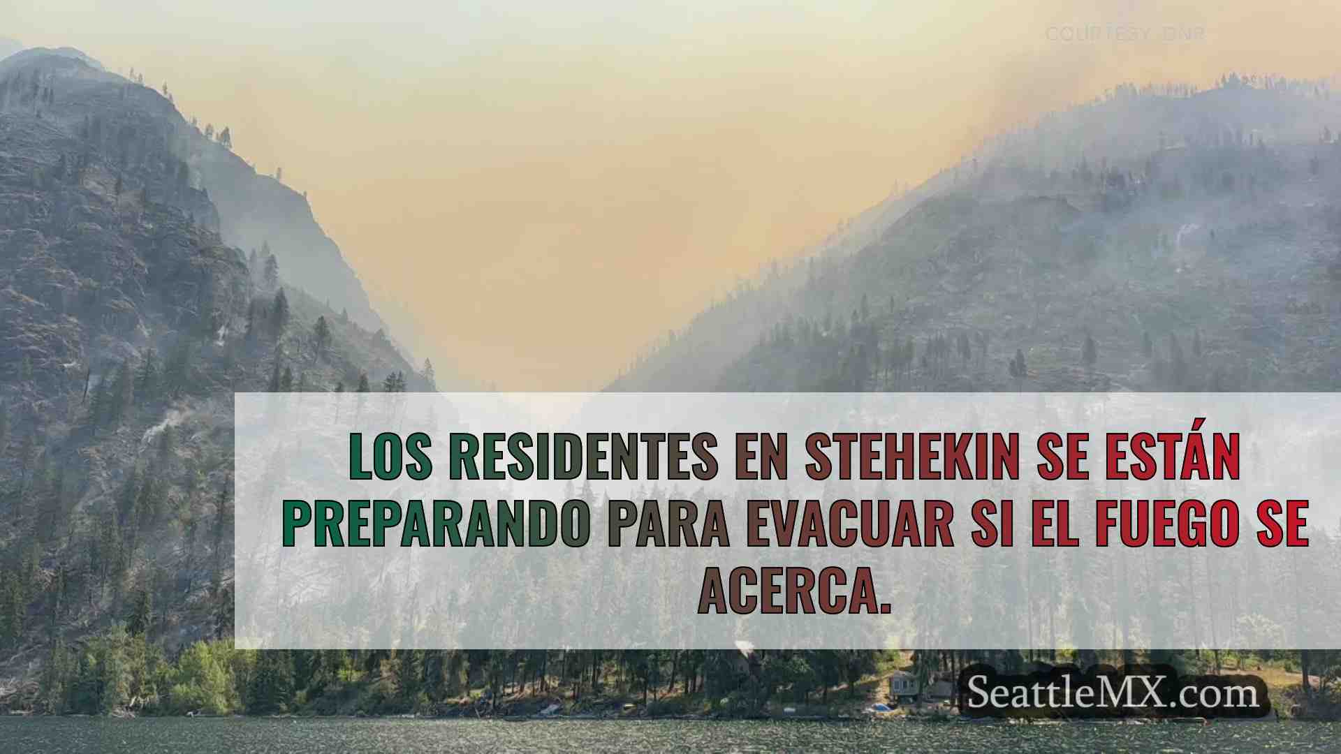 Incendio de 25.000 acres cerca del lago