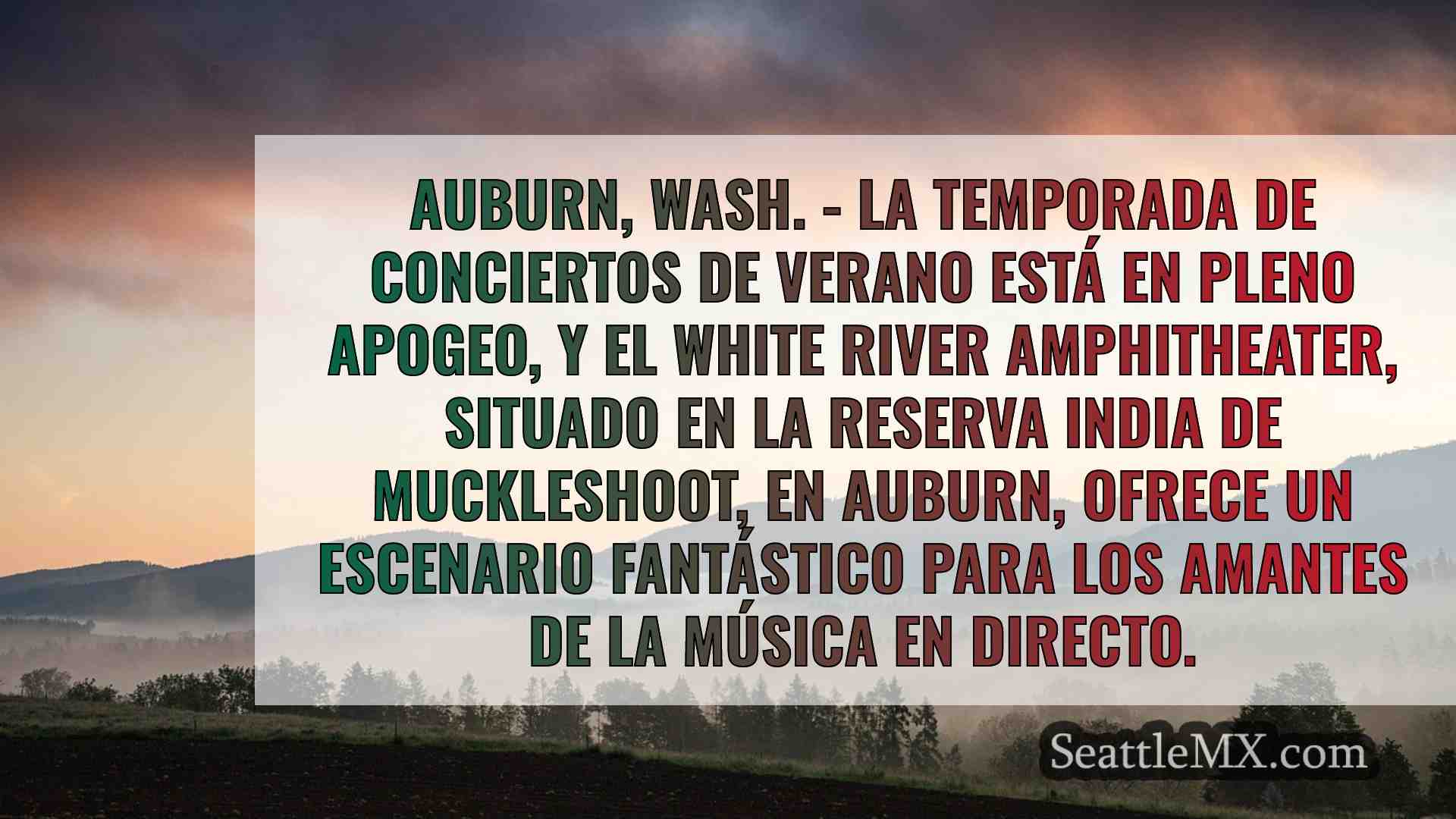 Estos son todos los conciertos del