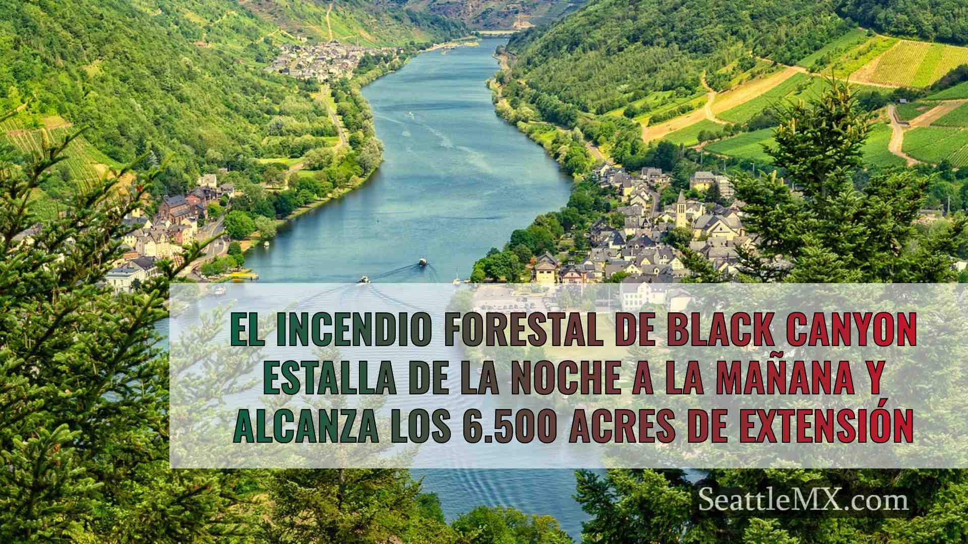 El incendio forestal de Black Canyon