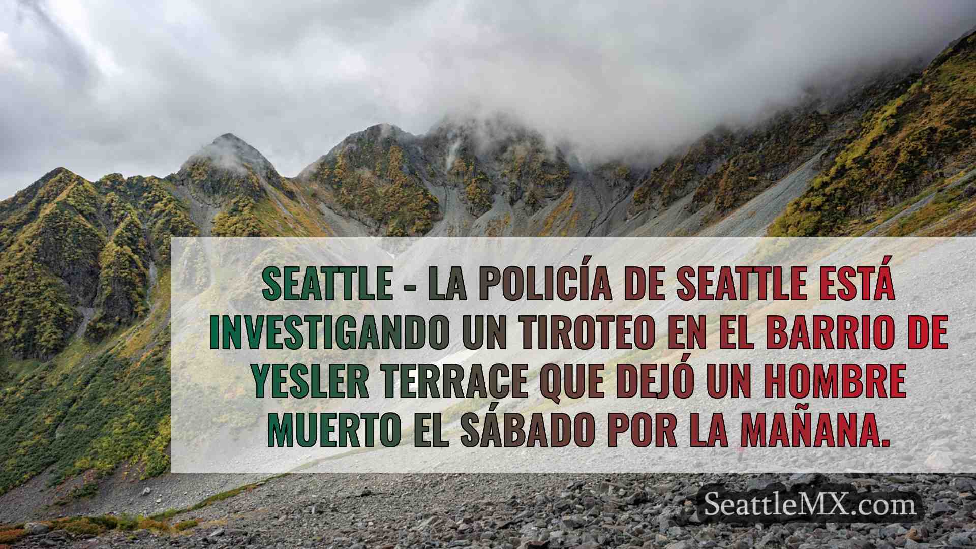 Policía de Seattle: Hombre disparó