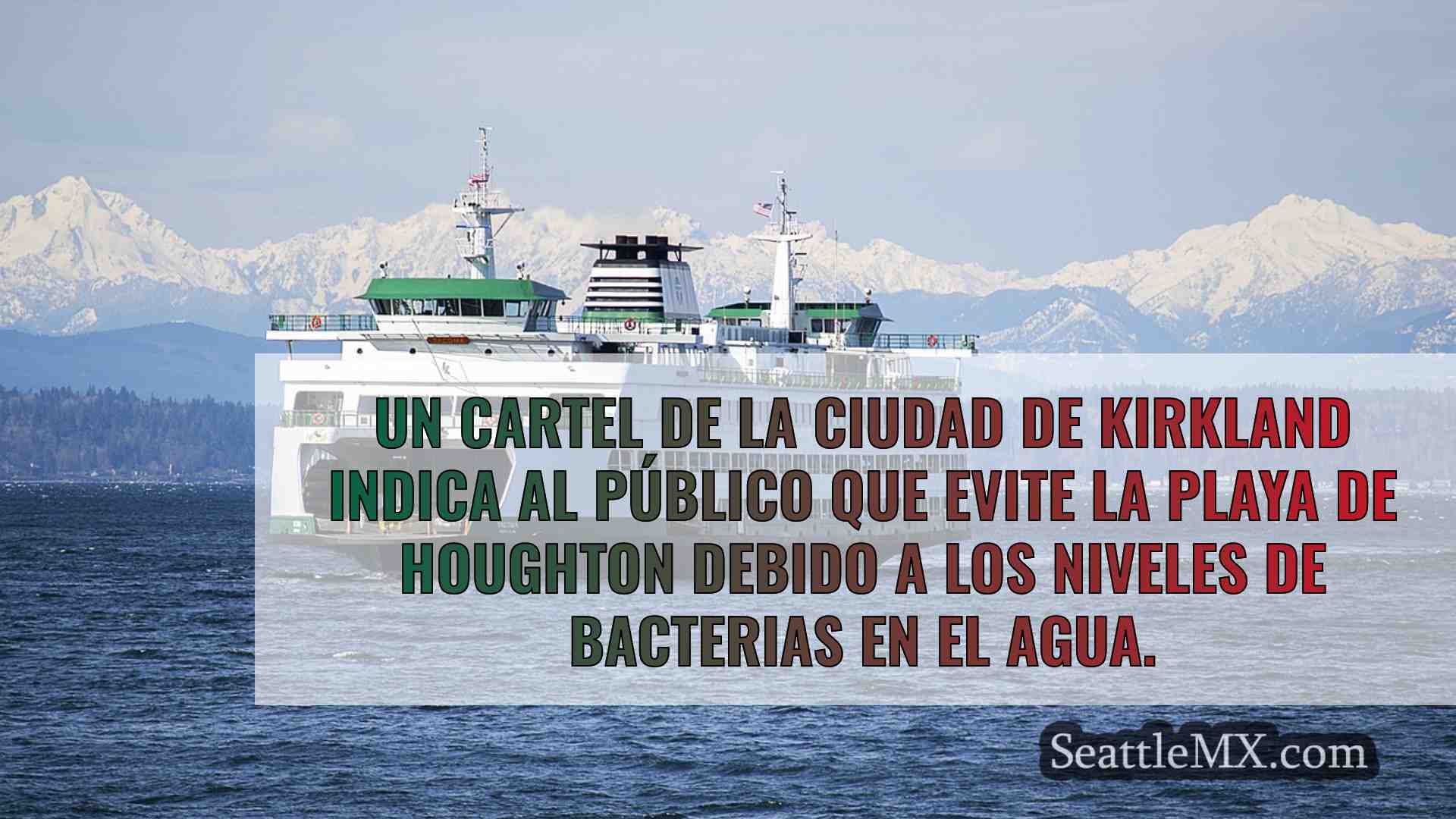 La playa Houghton de Kirkland permanece