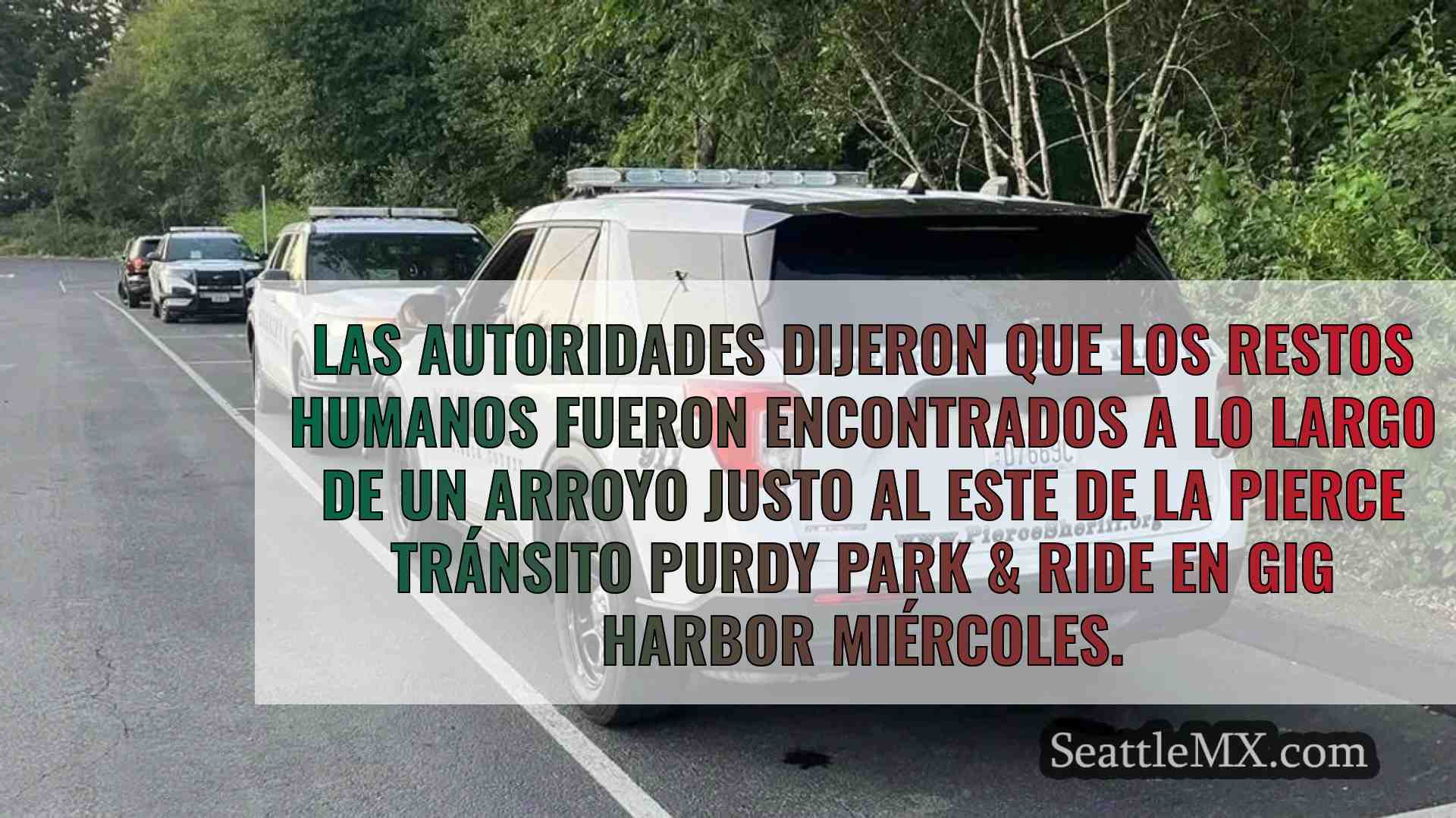 Restos humanos encontrados a lo largo