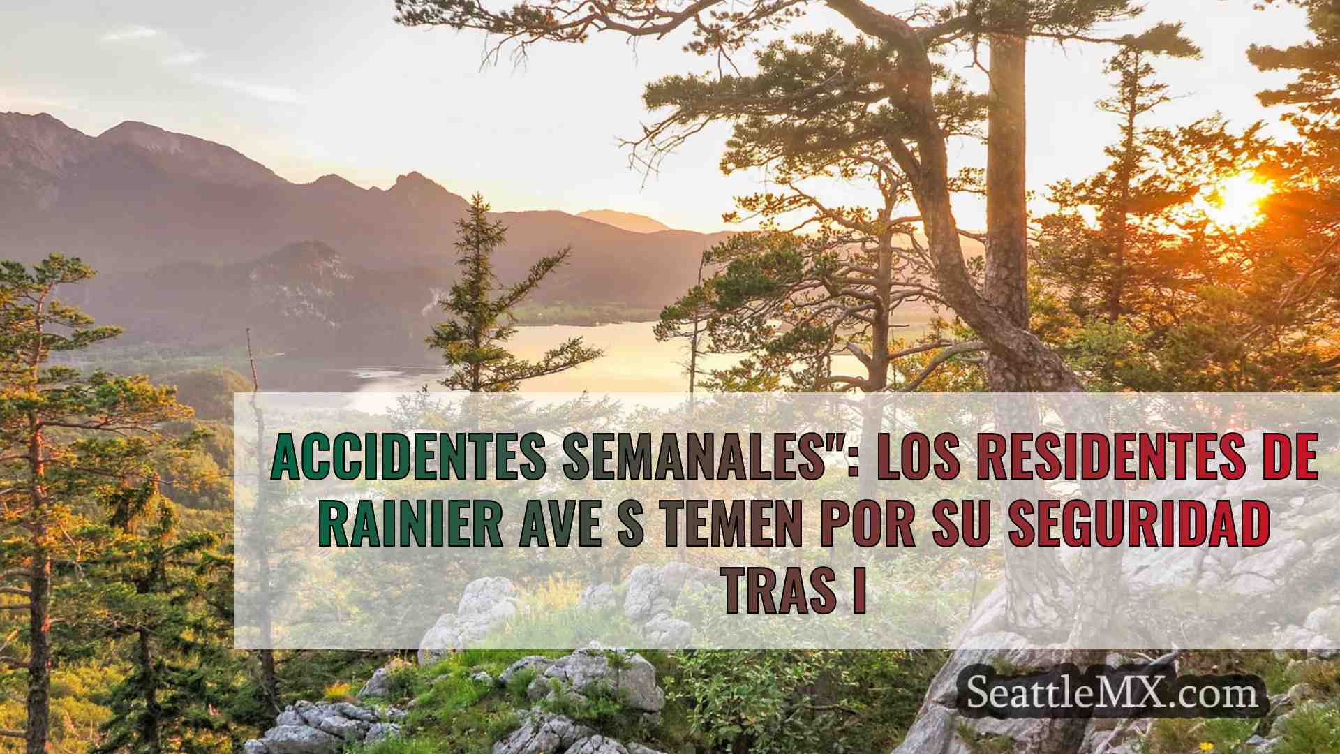 Accidentes semanales: Los residentes de