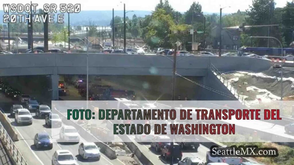 Carriles en dirección este de la SR-520
