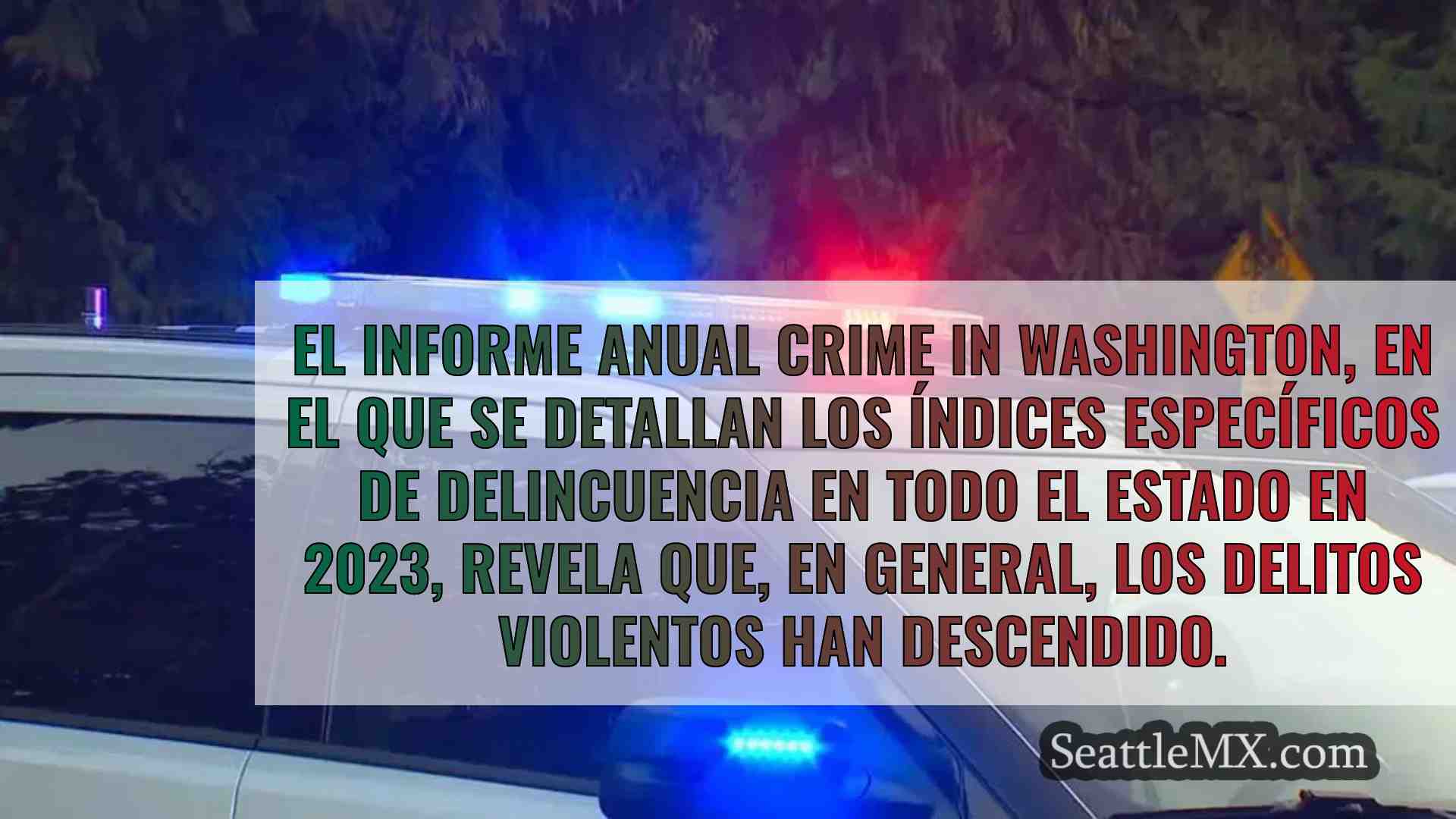 El informe anual sobre la delincuencia