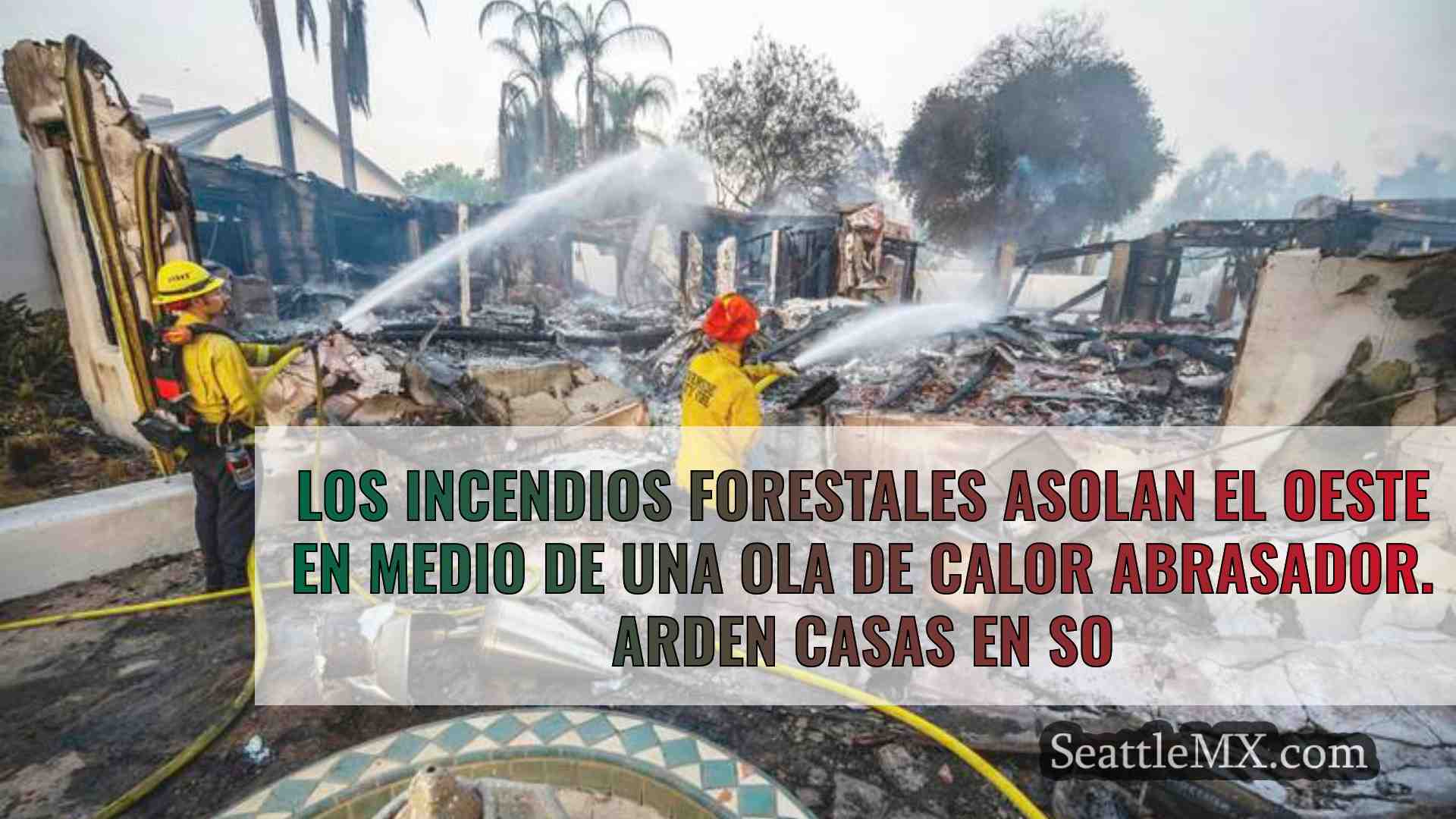 Los incendios forestales asolan el