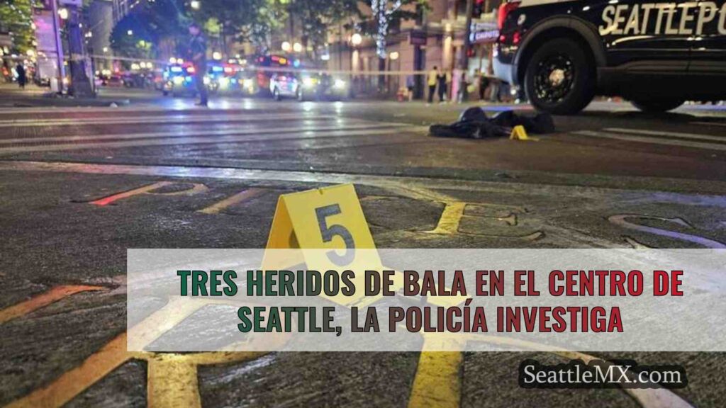 Tres heridos de bala en el centro de