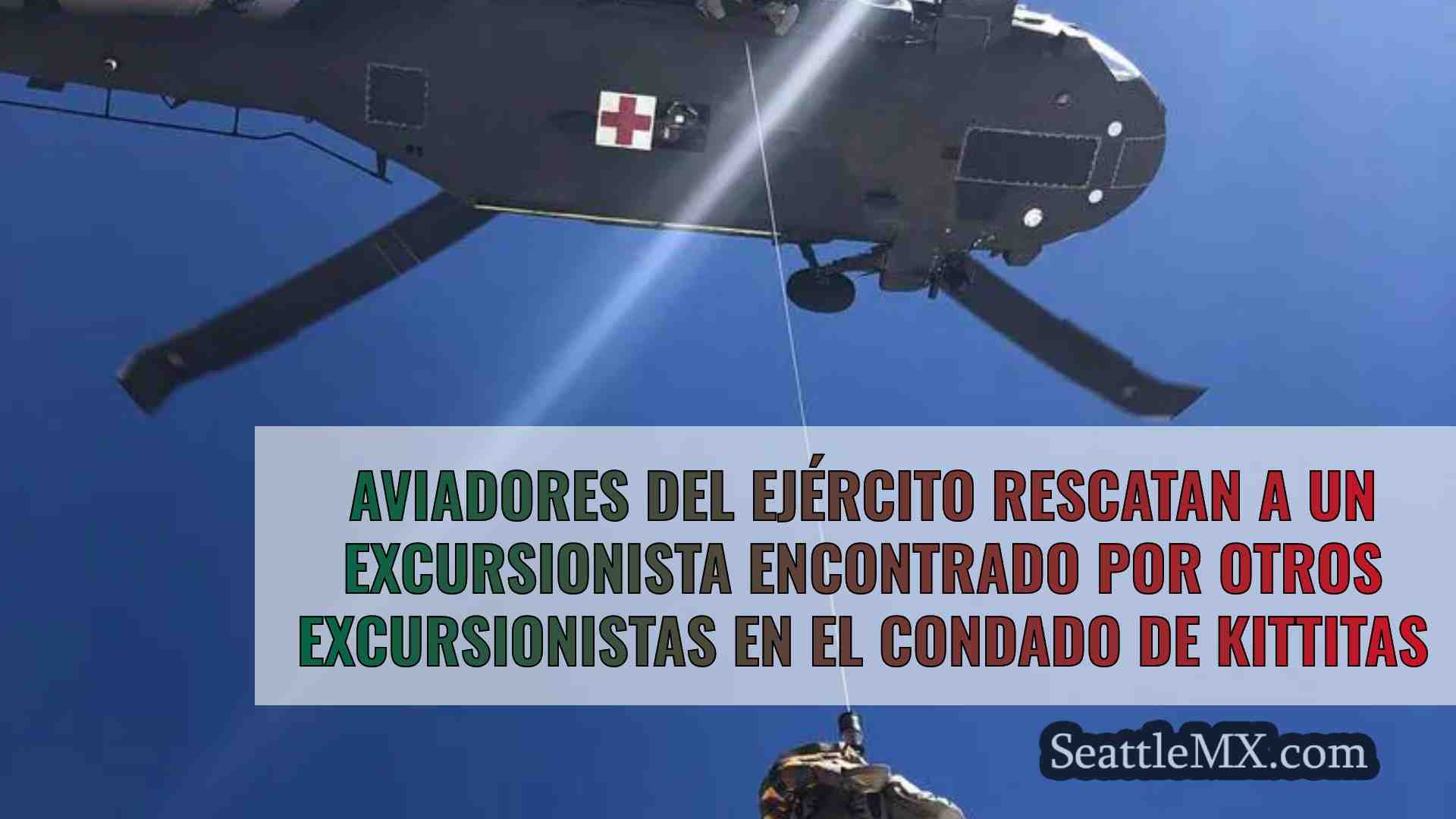 Aviadores del ejército rescatan a un