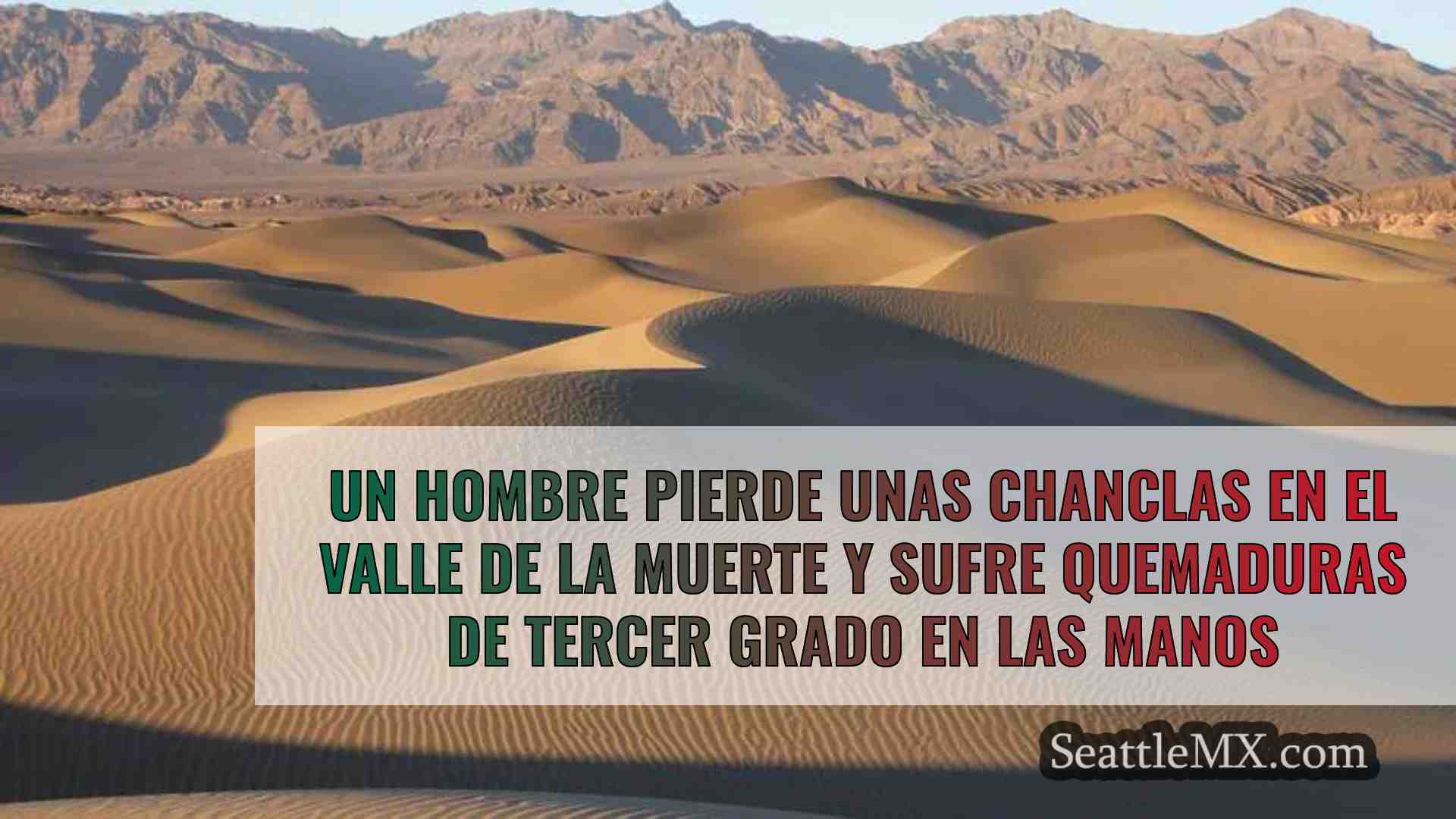 Un hombre pierde sus chanclas en el