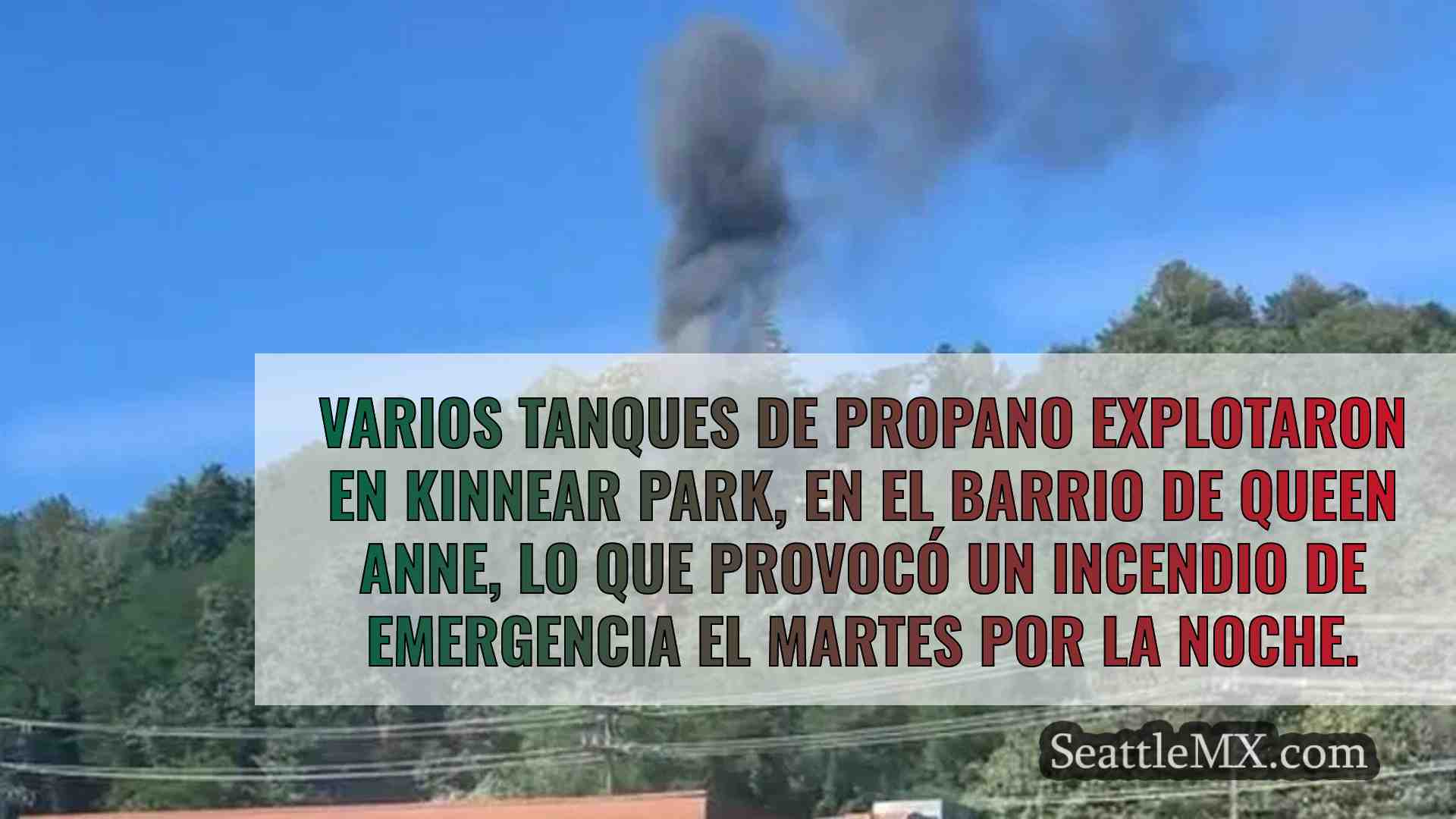 Explosión de varias bombonas de propano