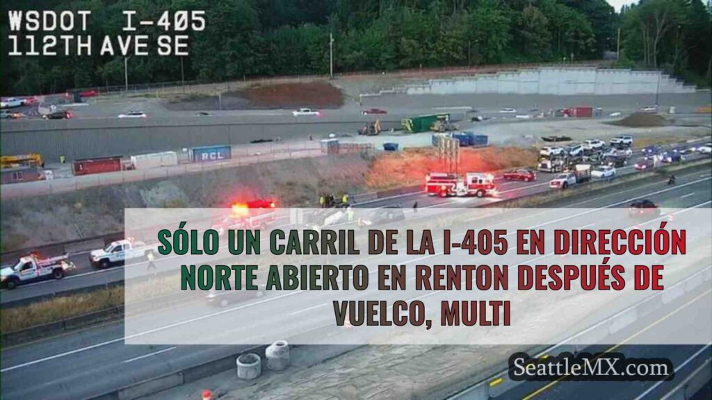 Sólo un carril de la I-405 en dirección