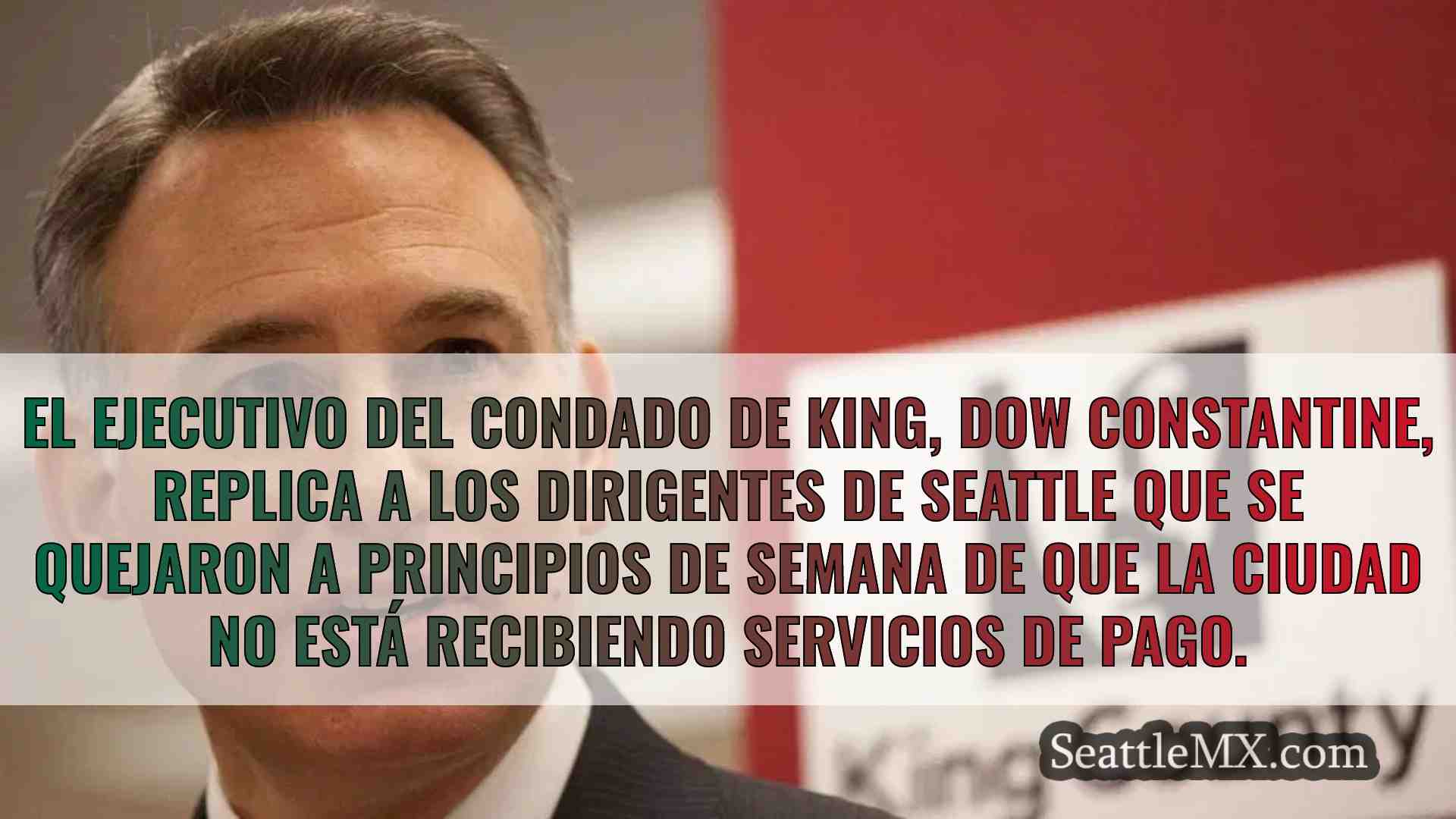 El ejecutivo del condado arremete