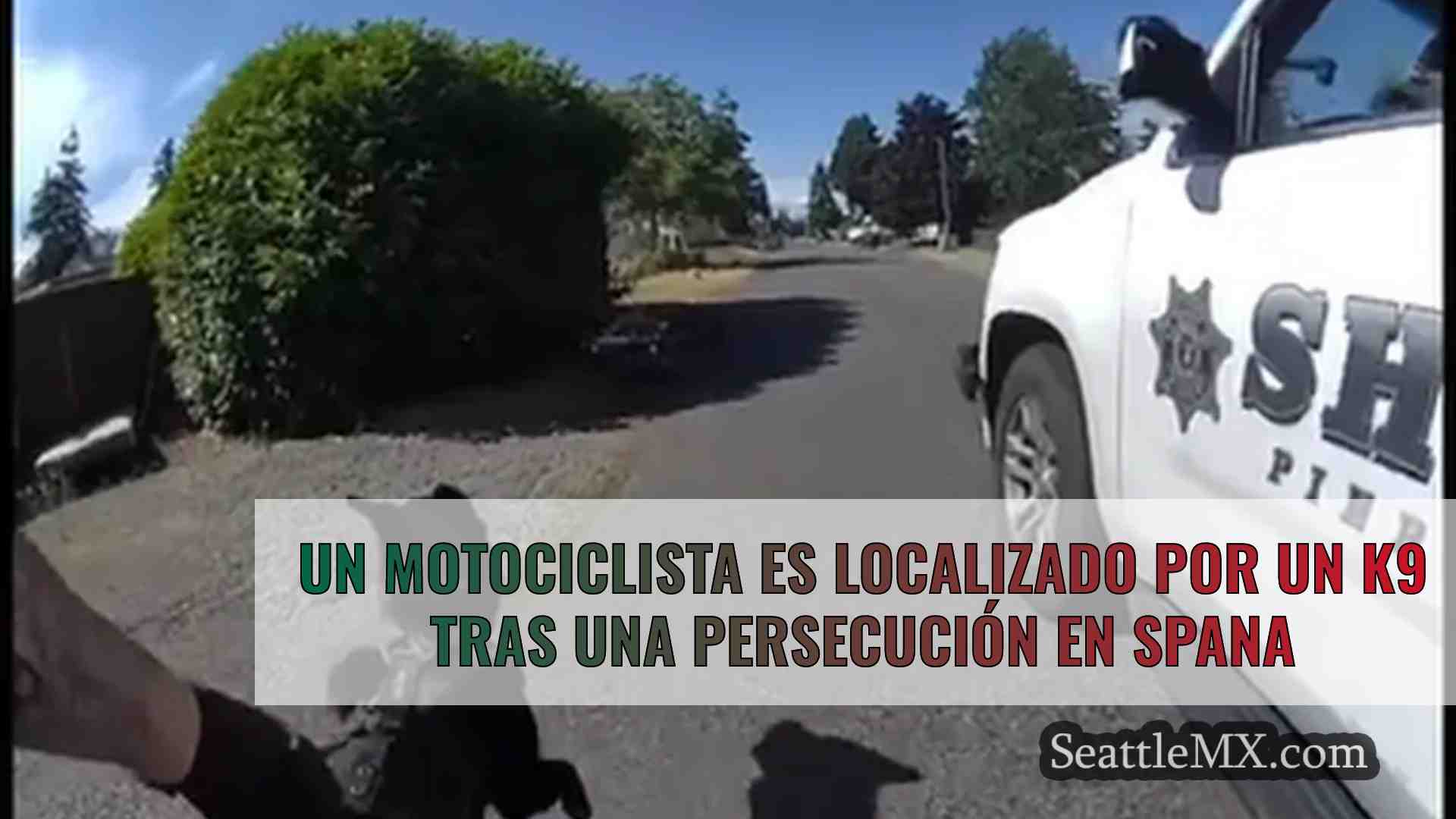 Un motociclista es rastreado por un K9