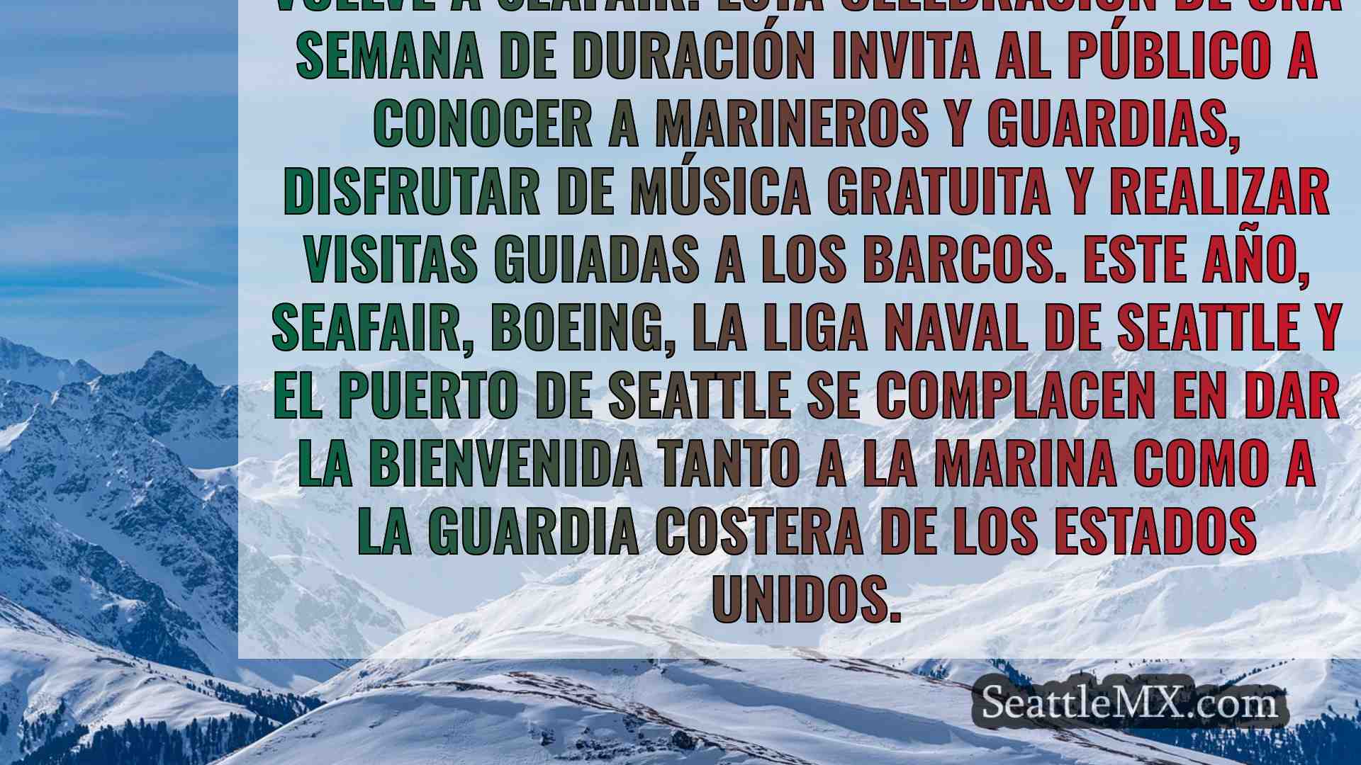 Noticias de Seattle SeattleMX
