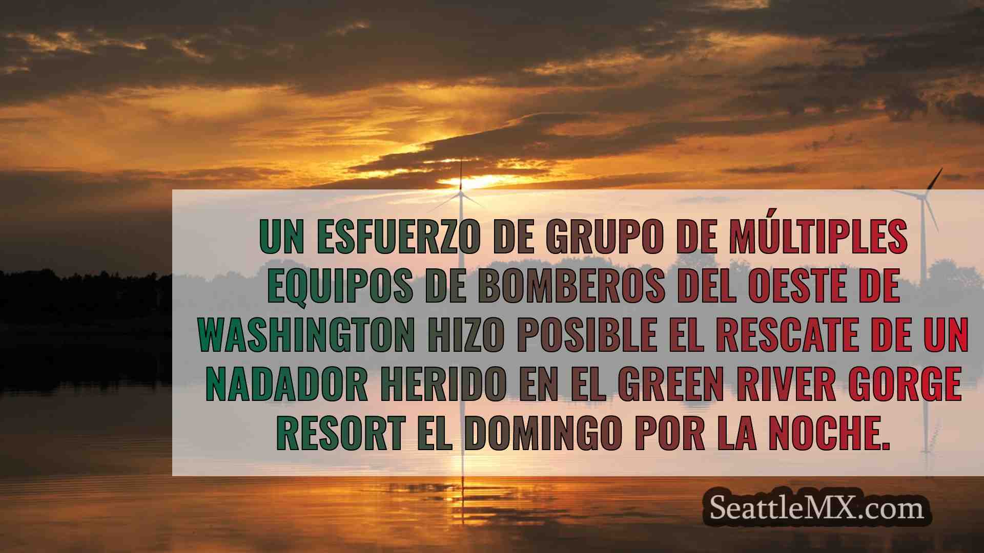 Los bomberos del oeste de Washington se