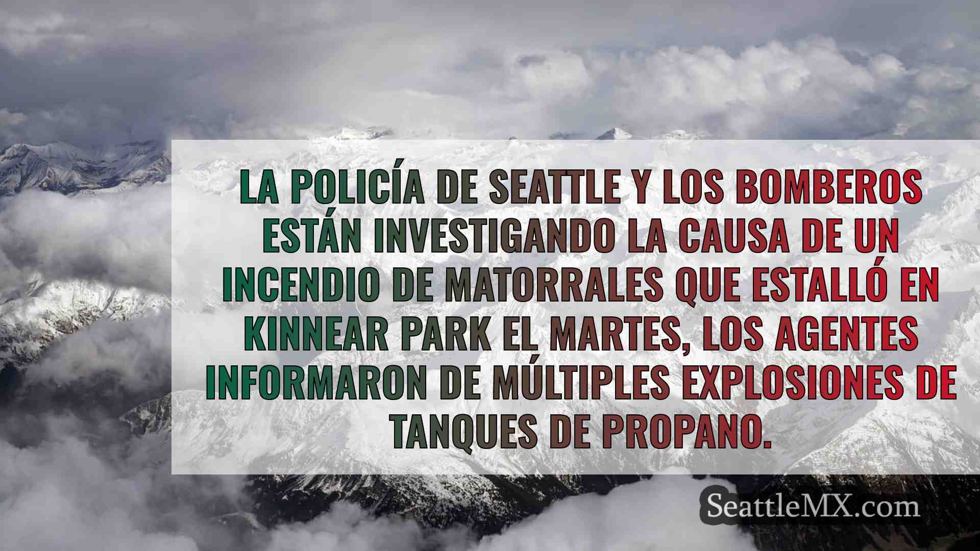 La explosión de unas bombonas de