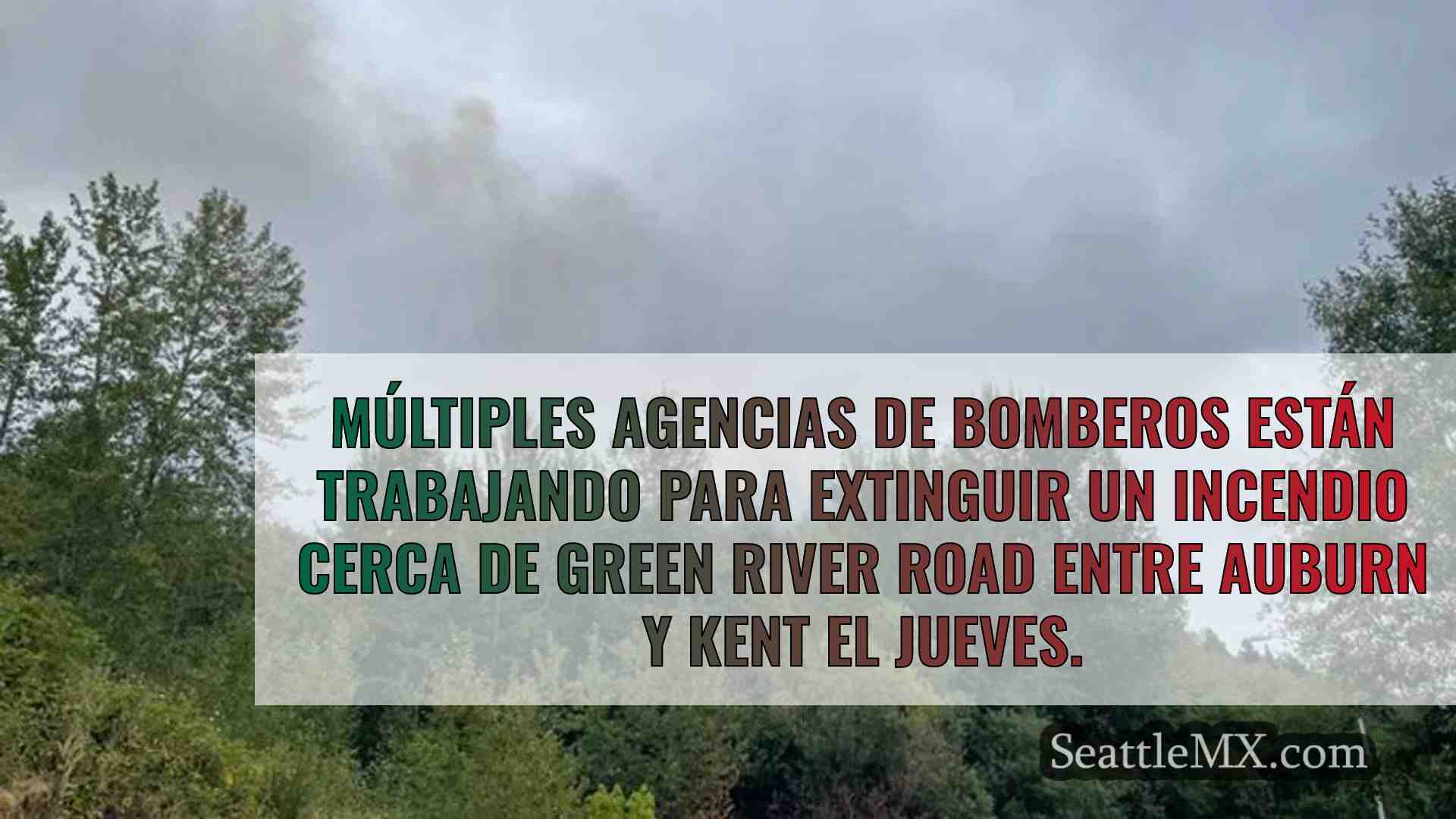 Varias agencias de bomberos responden a