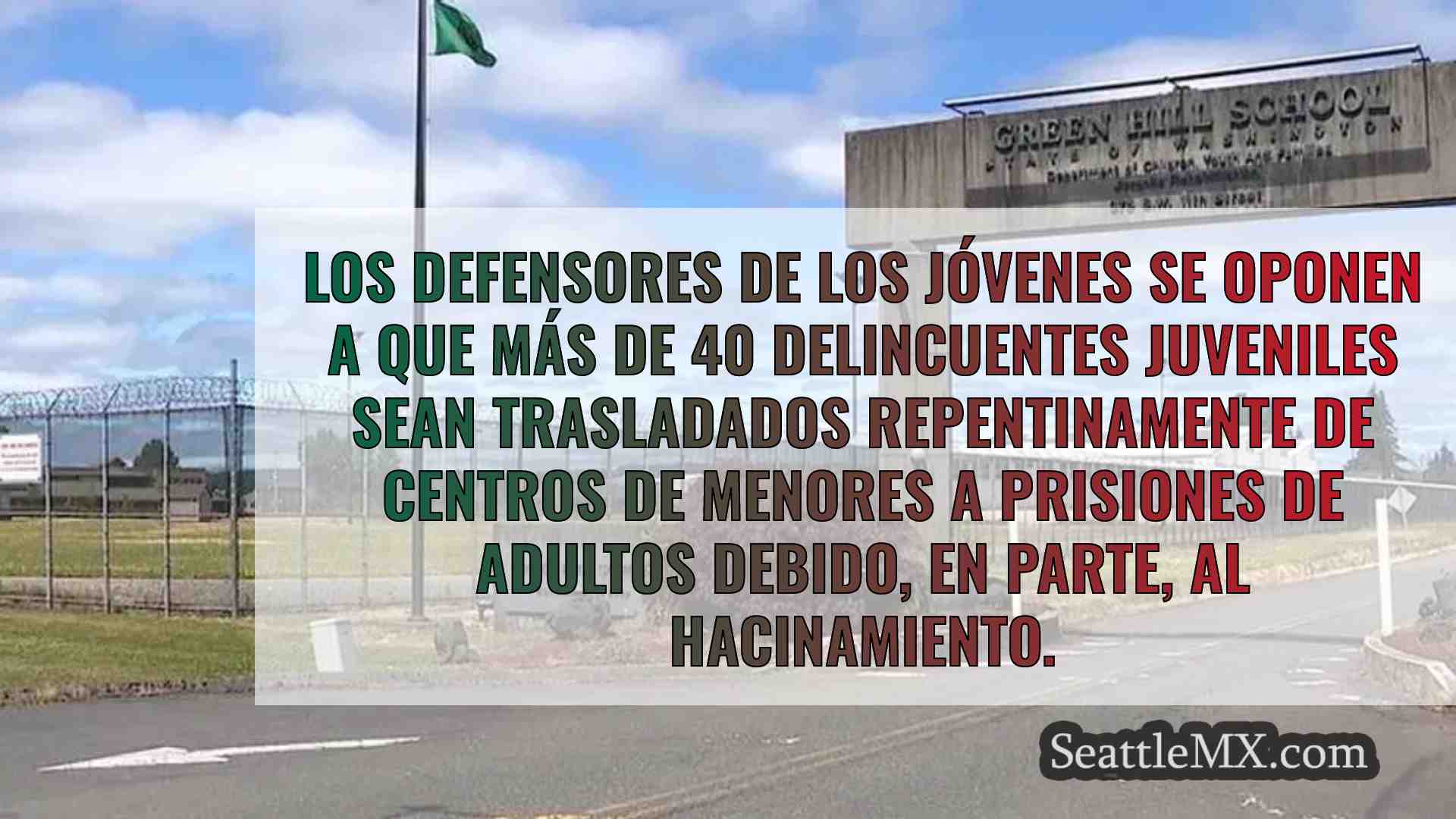 Los defensores de los jóvenes protestan