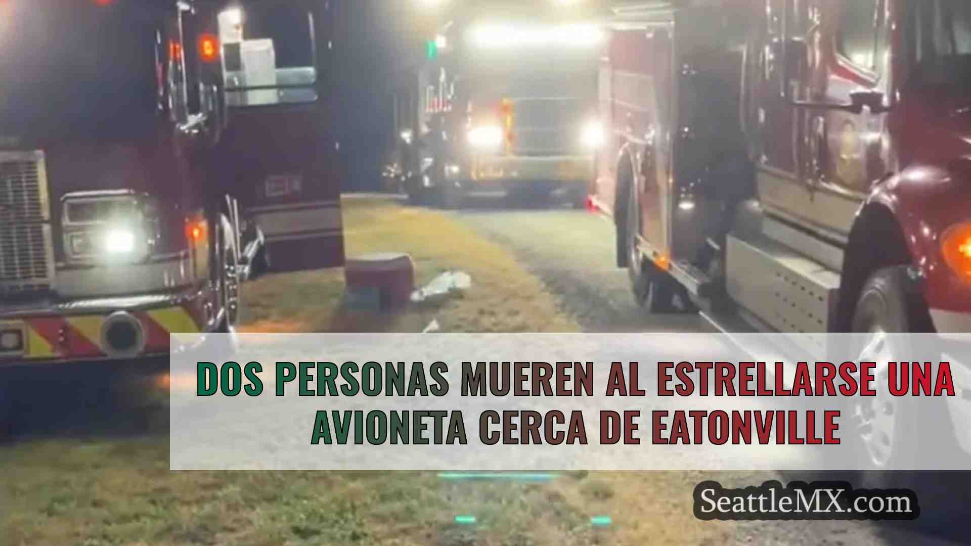 Dos personas mueren al estrellarse una