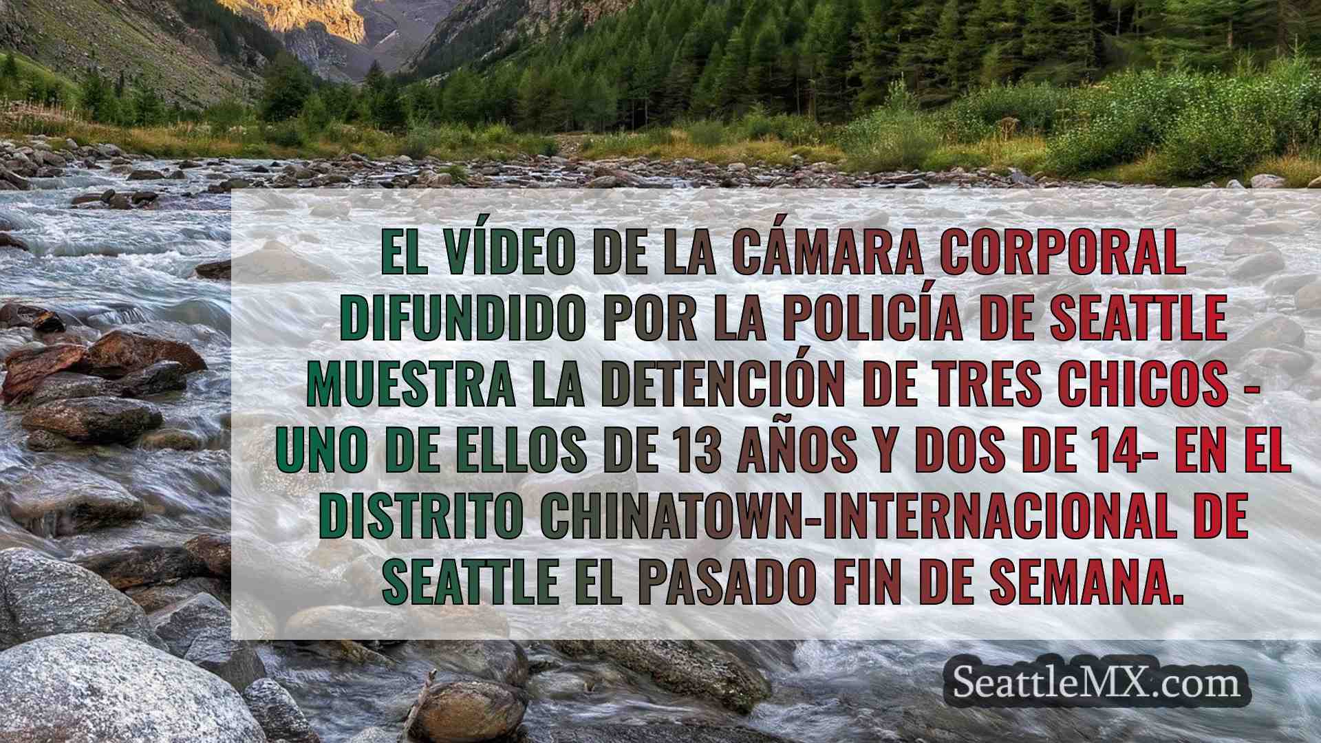 VÍDEO: 3 adolescentes detenidos por