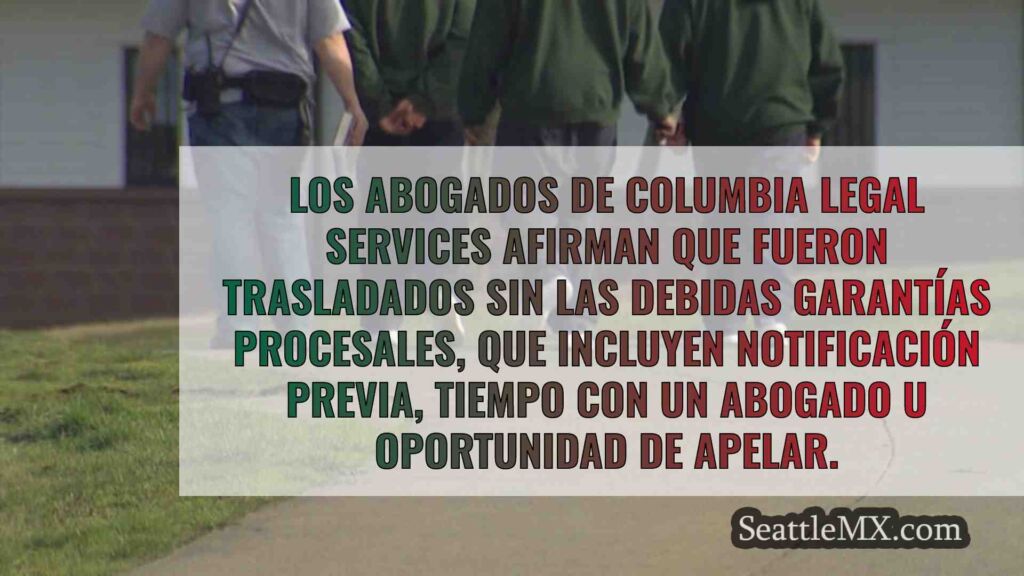 Los abogados alegan que el traslado de