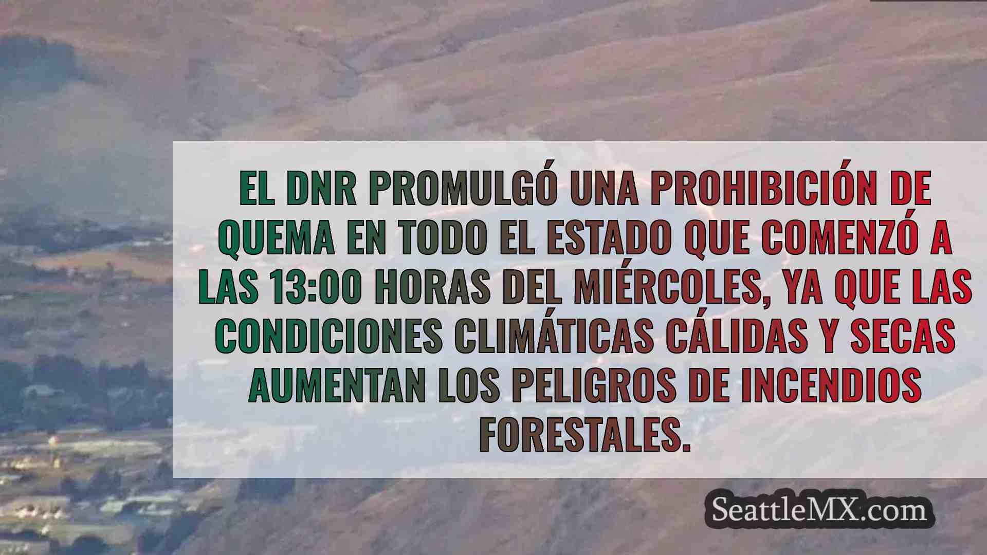 No encienda fuego al aire libre: