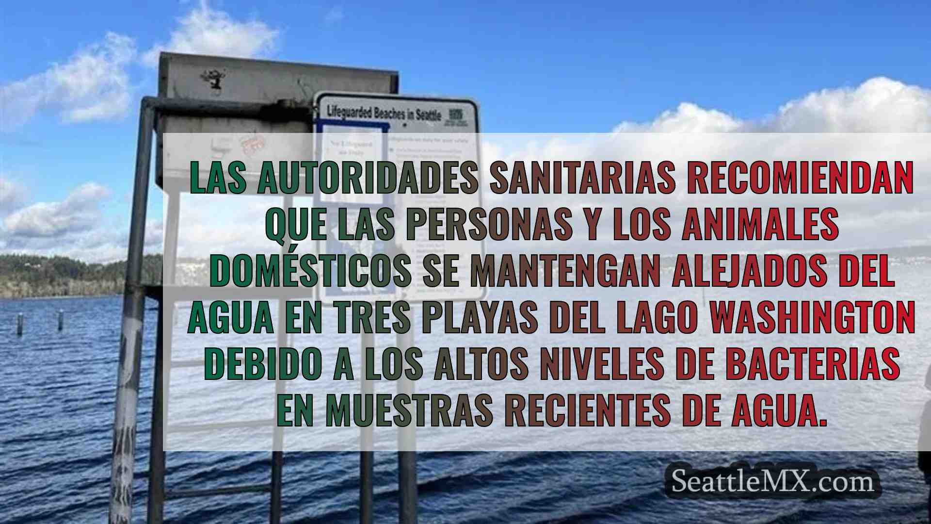 Los altos niveles de bacterias provocan