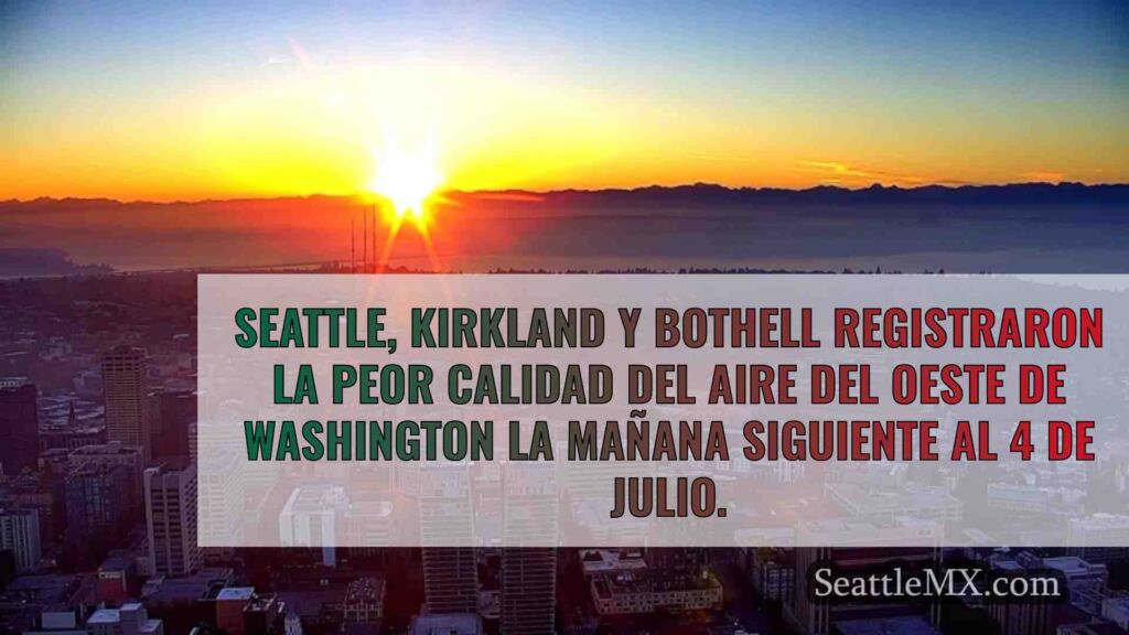 La calidad del aire de Seattle, entre