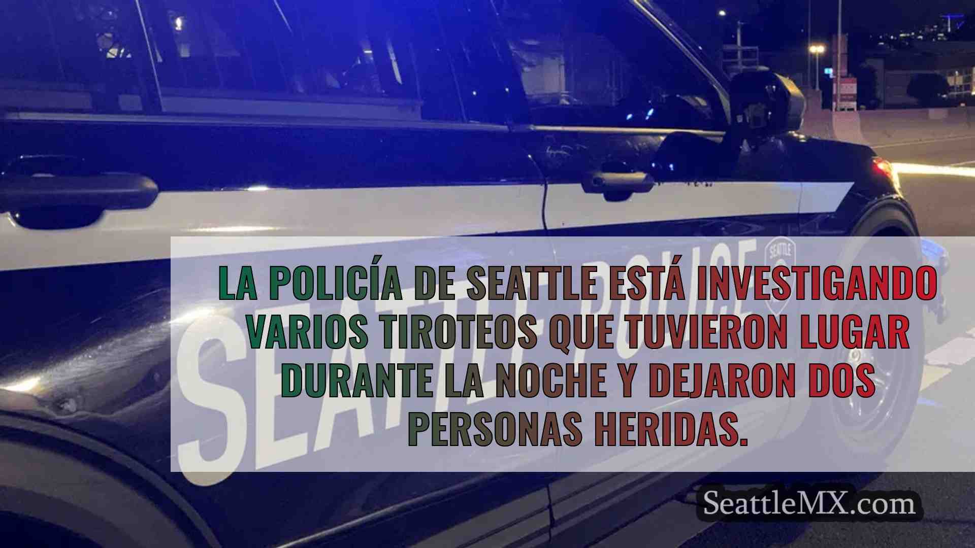 Un tiroteo en Seattle deja 2 heridos y
