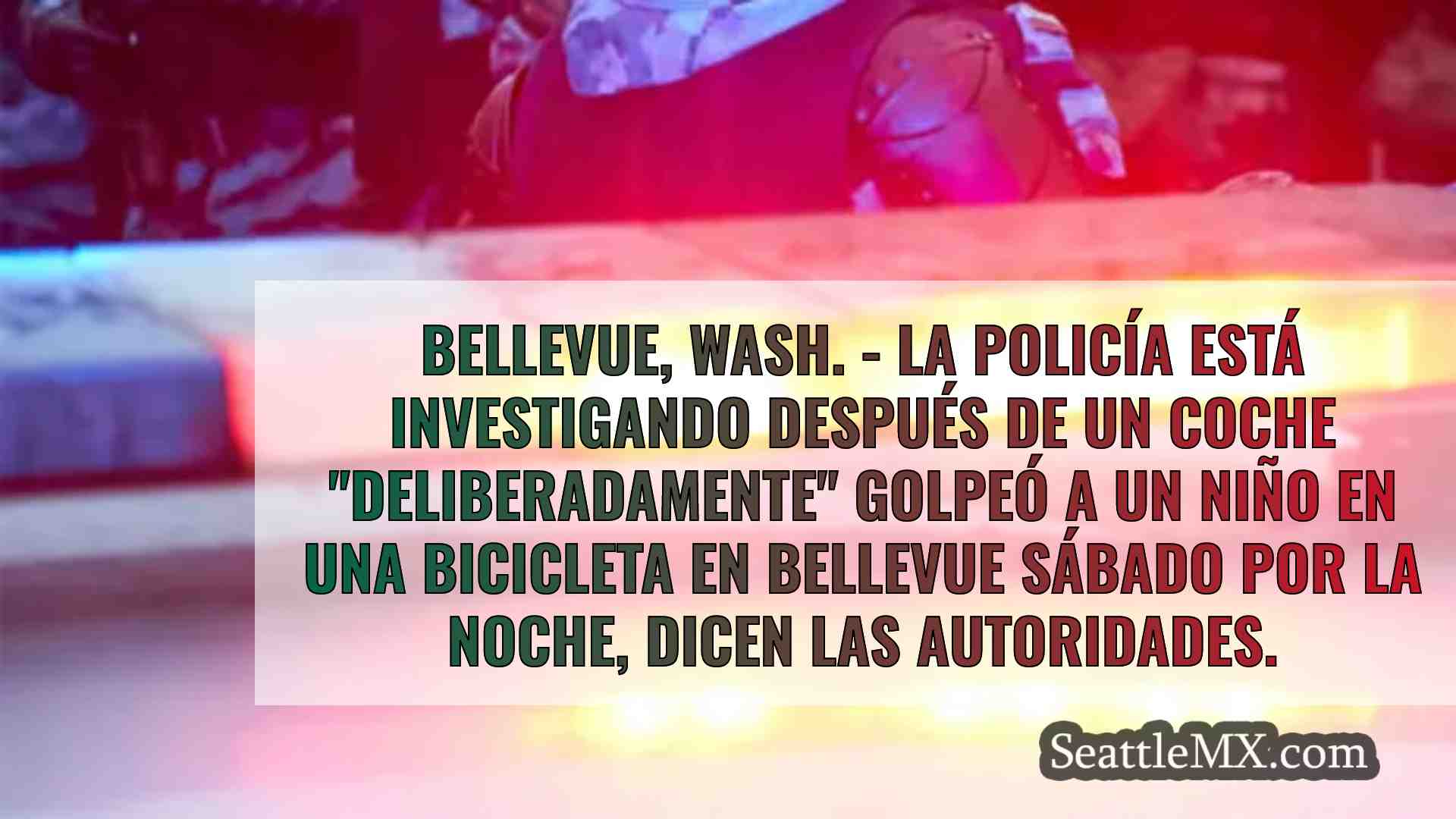 Adolescentes en coche golpean