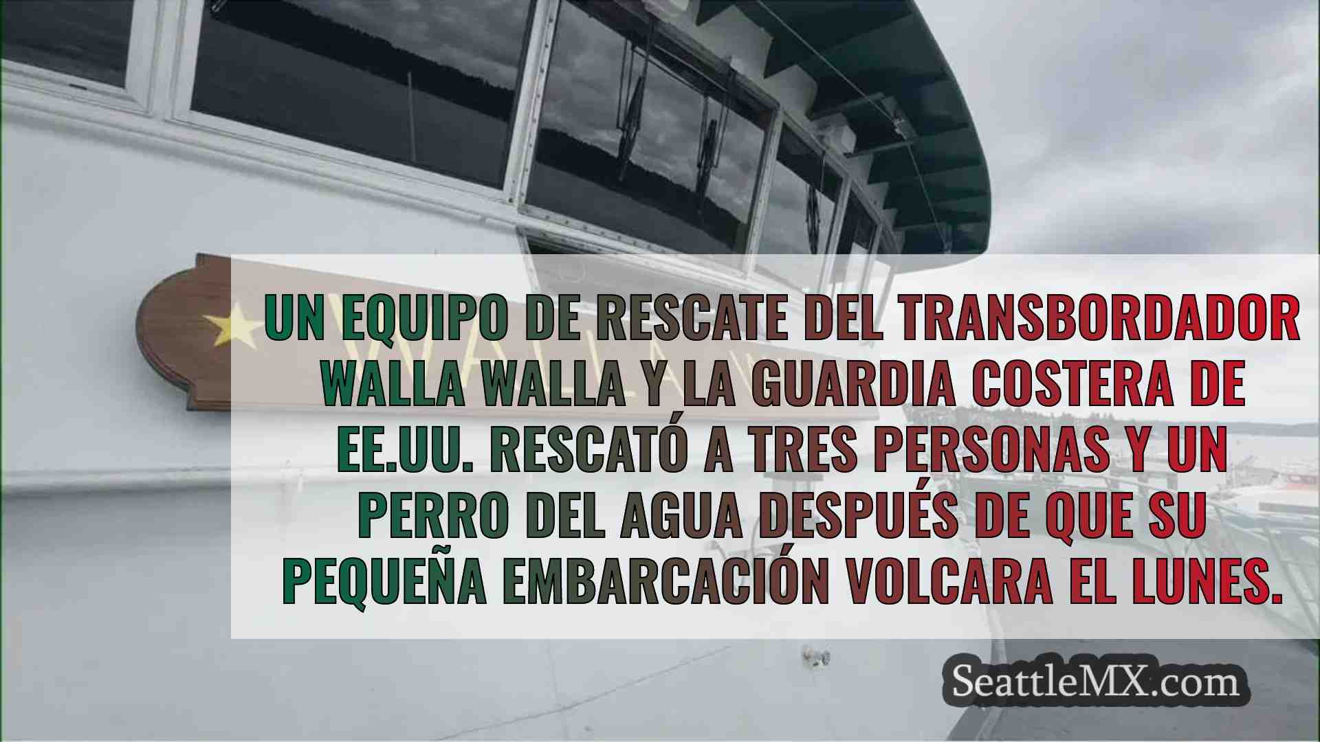 El personal de un transbordador de