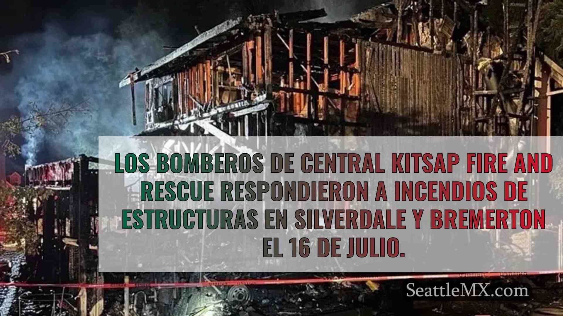 Bomberos heridos y 9 residentes