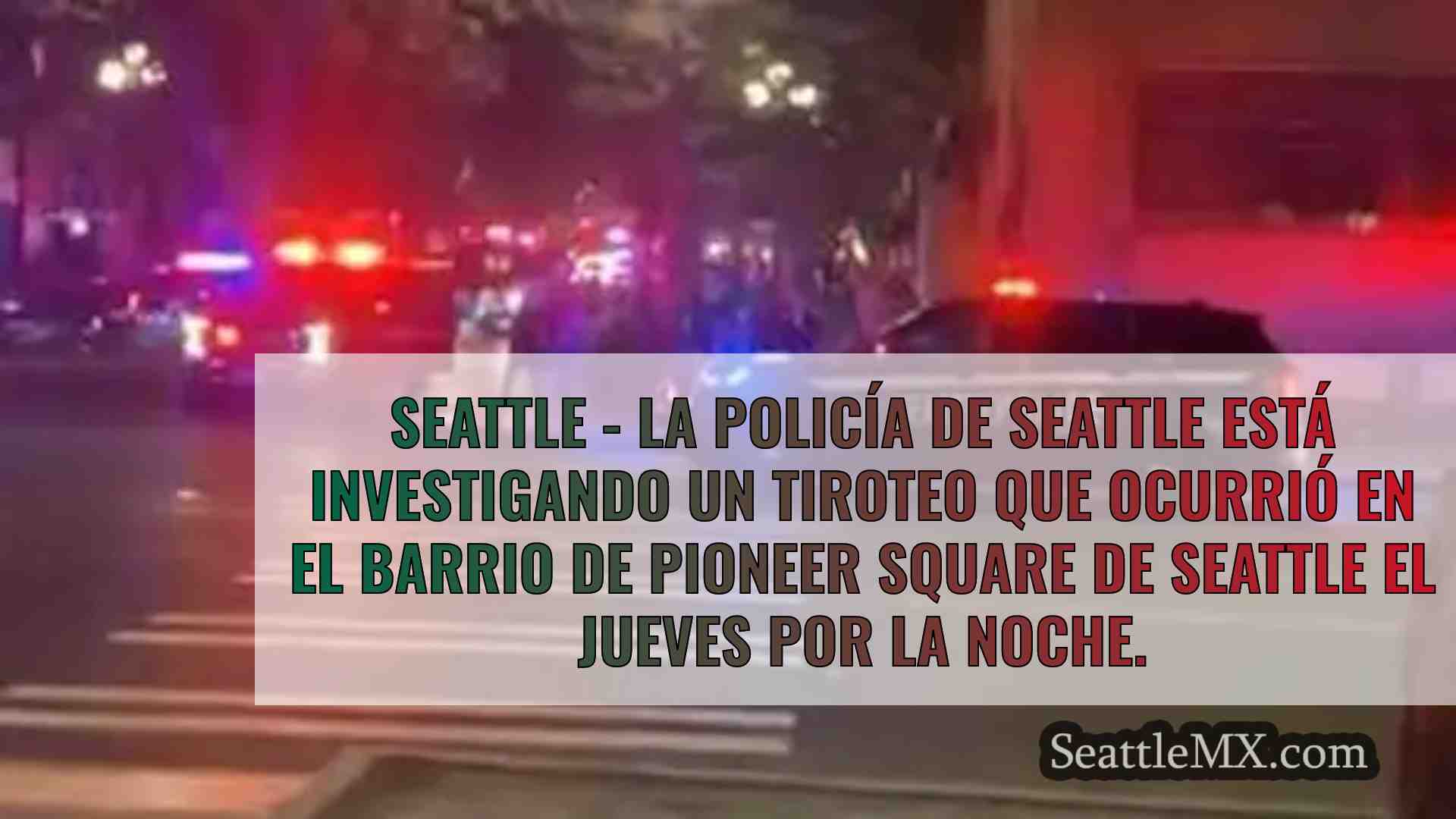 Hombre herido de bala en Pioneer